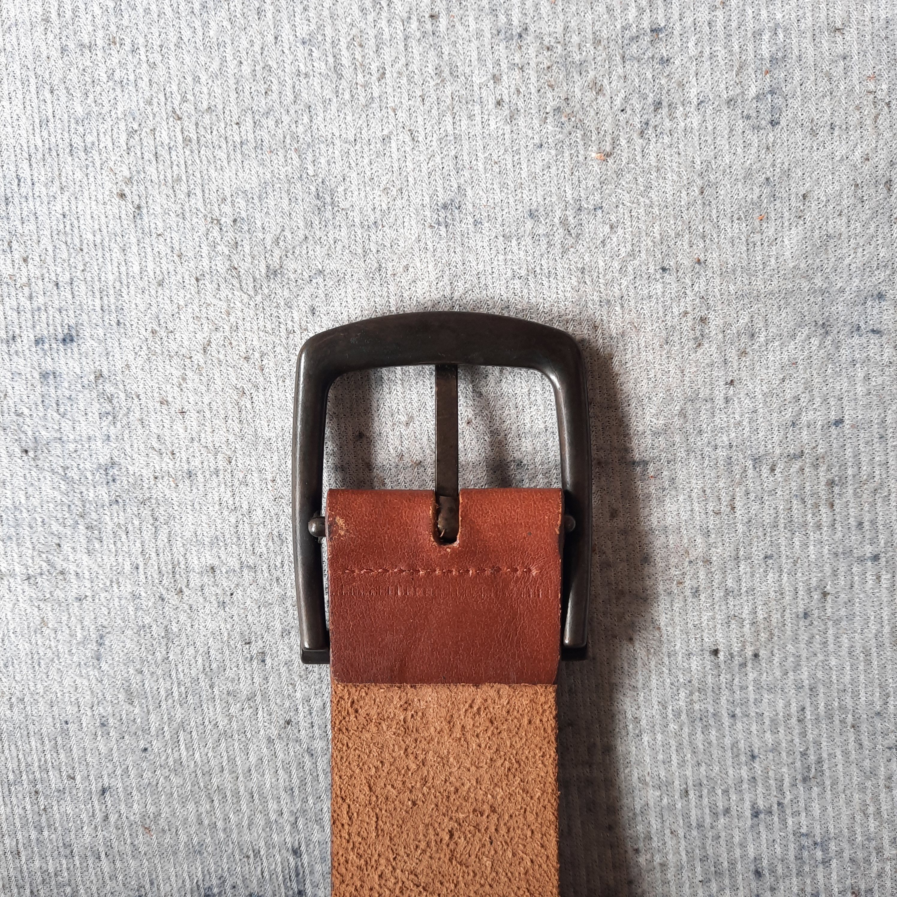 Tornado Mart ☠️ 3 buckle garrison solid brass punk rock leather belt Size ONE SIZE - 4 Thumbnail