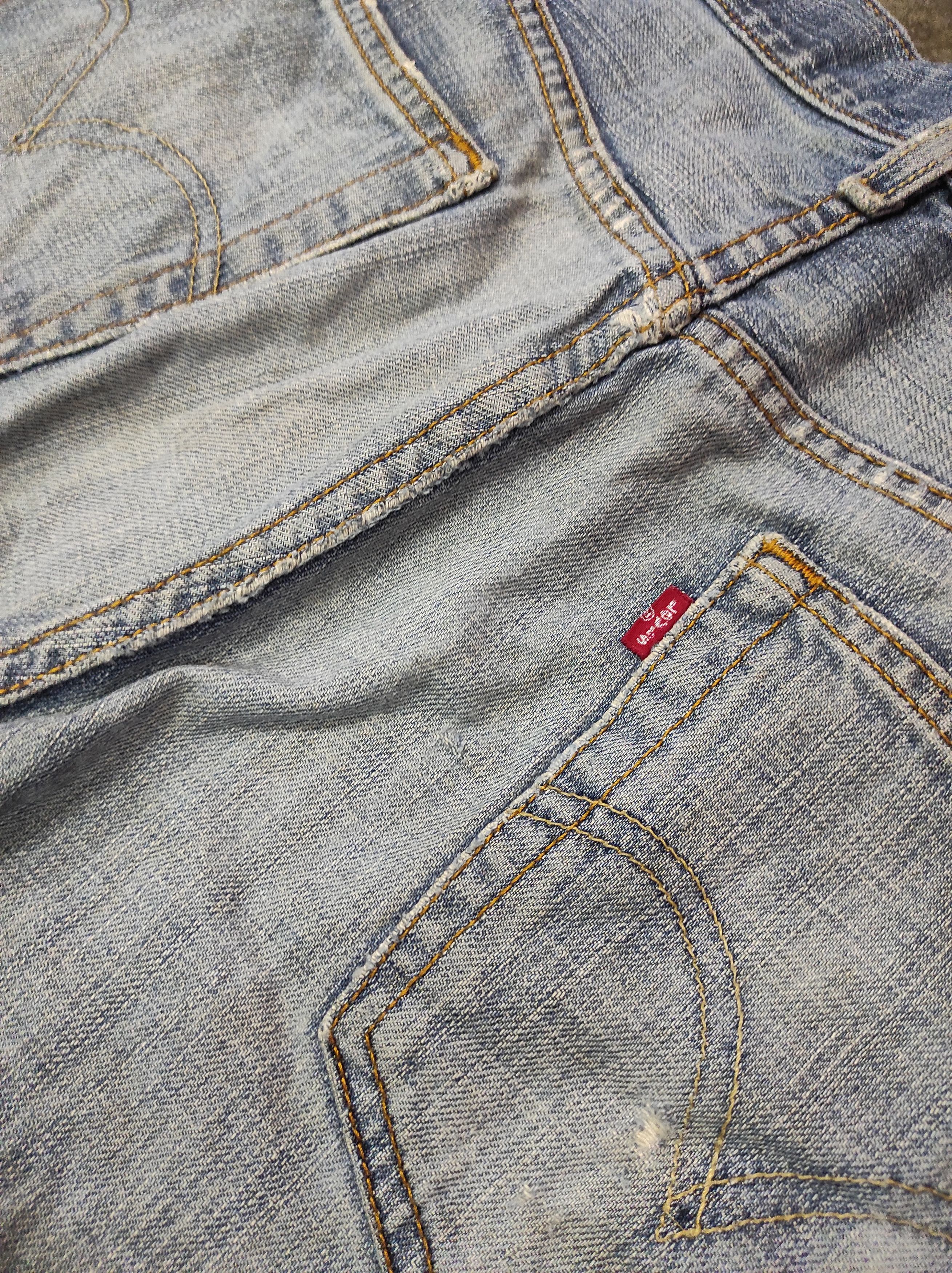 LVC × Levi's Vintage Clothing 505 DISTRESSED LEVIS REGULAR FIT DENIM JEANS Size US 34 / EU 50 - 6 Thumbnail