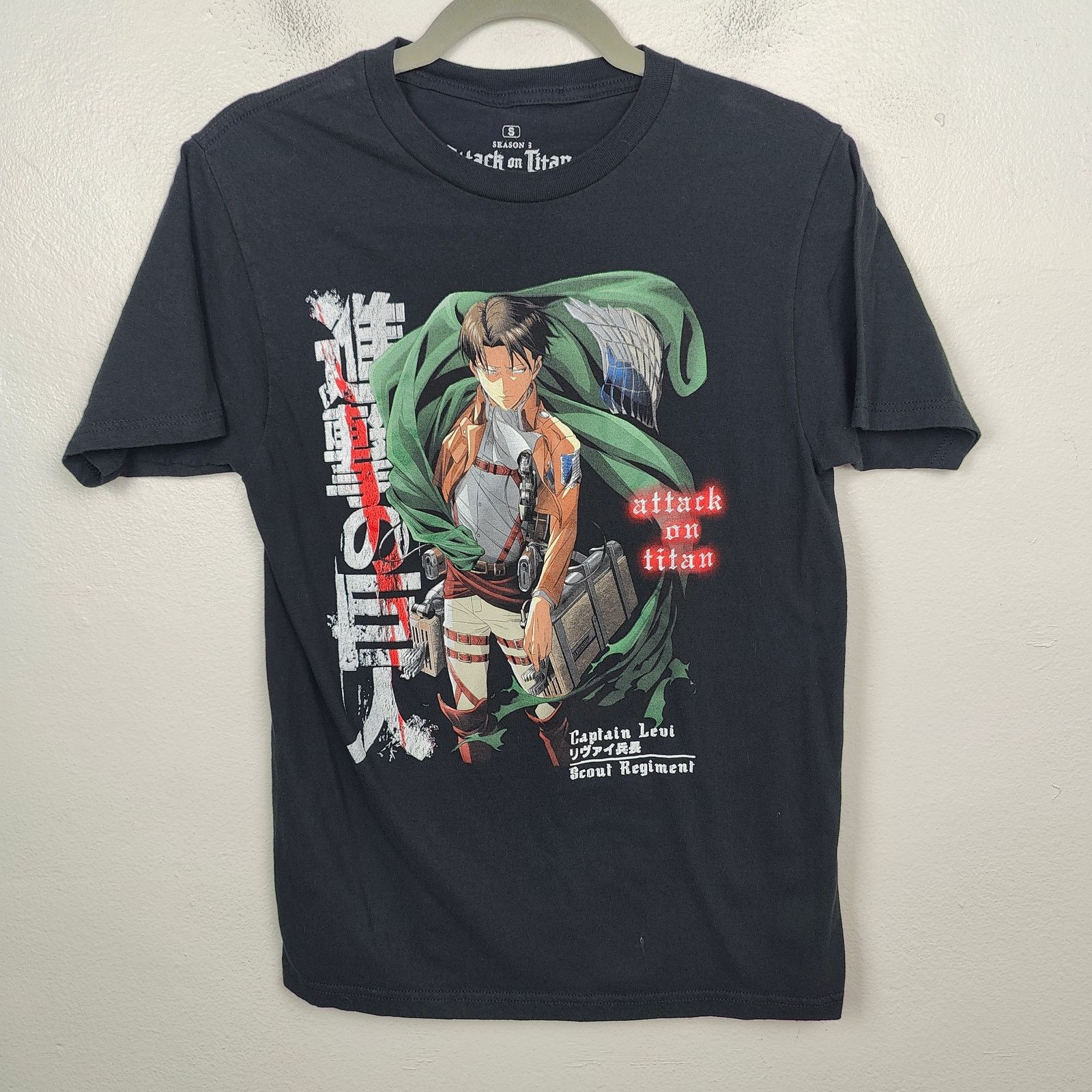 Other Attack on Titan Captain Levi T-Shirt Size Small Black Size US S / EU 44-46 / 1 - 1 Thumbnail