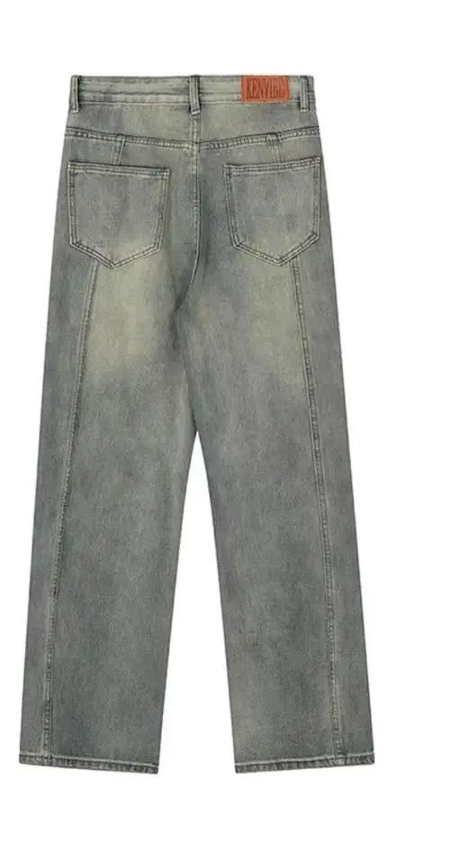VIBE Retro yellow mud-dyed washed distressed multi-pocket jeans Size US 32 / EU 48 - 5 Thumbnail