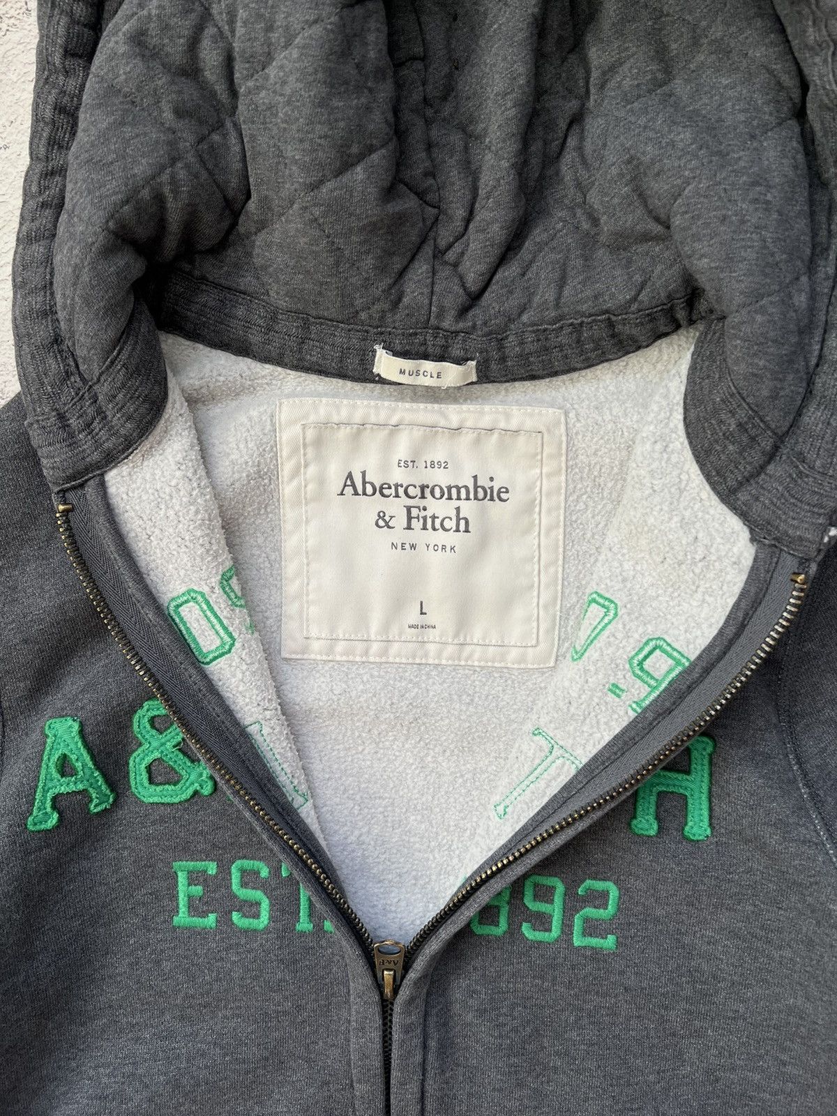 Abercrombie & Fitch × Vintage Vintage Abercrombie & Fitch If6Was9 Style Heavy Zip Hoodie Size US L / EU 52-54 / 3 - 3 Thumbnail