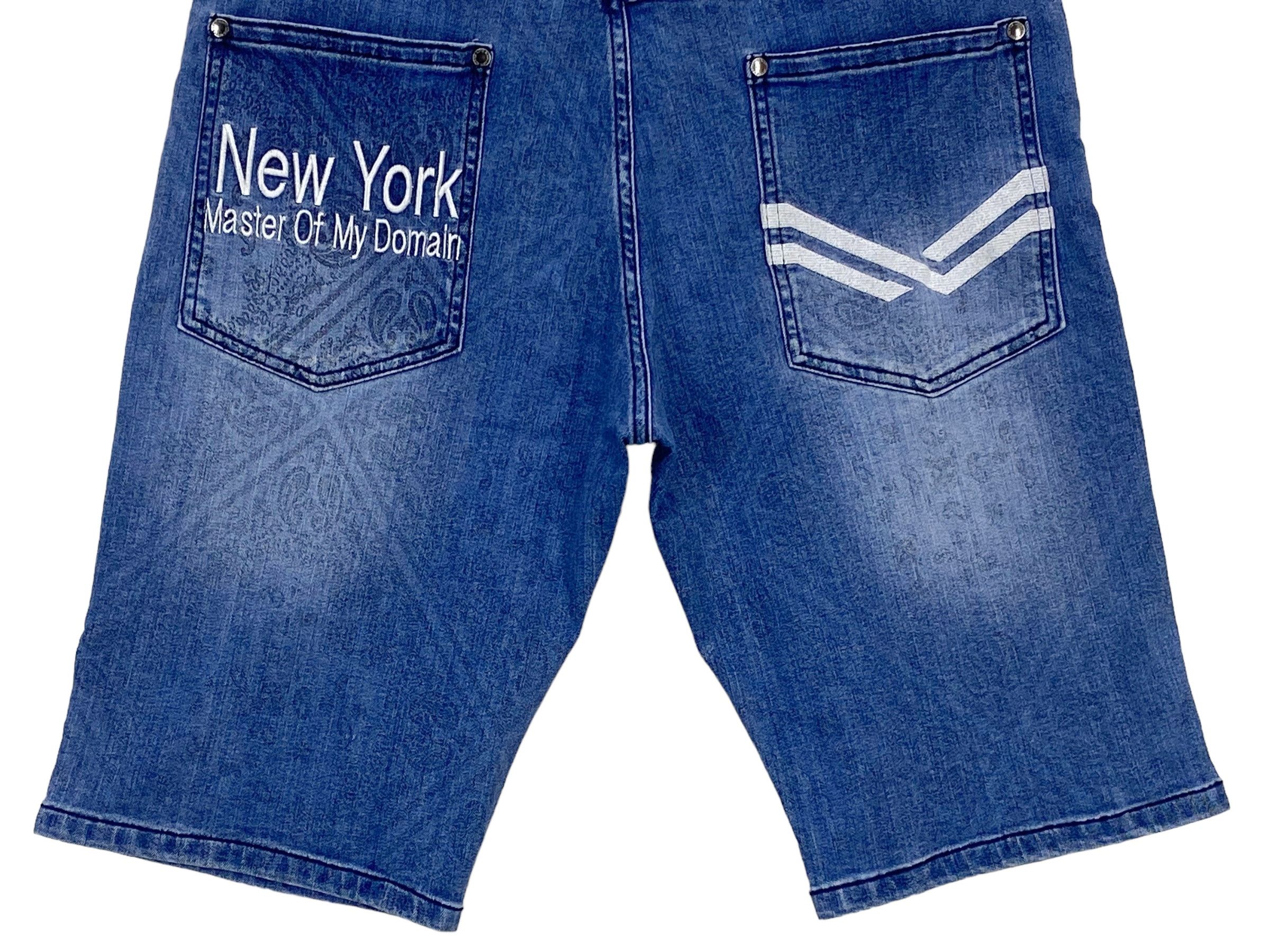 Karl Kani Short Denim Baggy Jeans Hip Hop Skateboard Pants Size US 34 / EU 50 - 5 Thumbnail