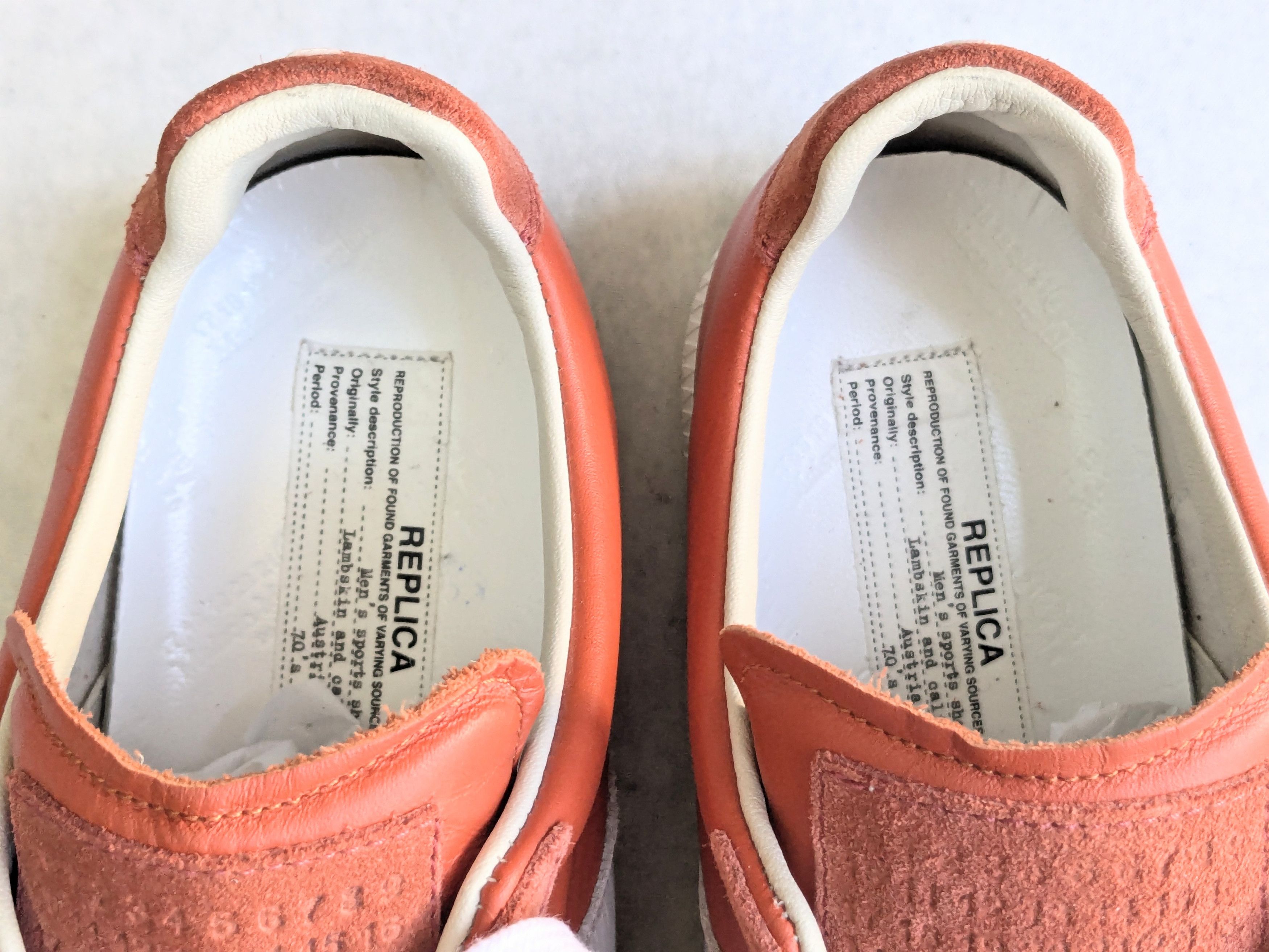 Maison Margiela Maison Margiela GAT Replica Orange White 9 42 Low Tops Size US 9 / EU 42 - 6 Thumbnail