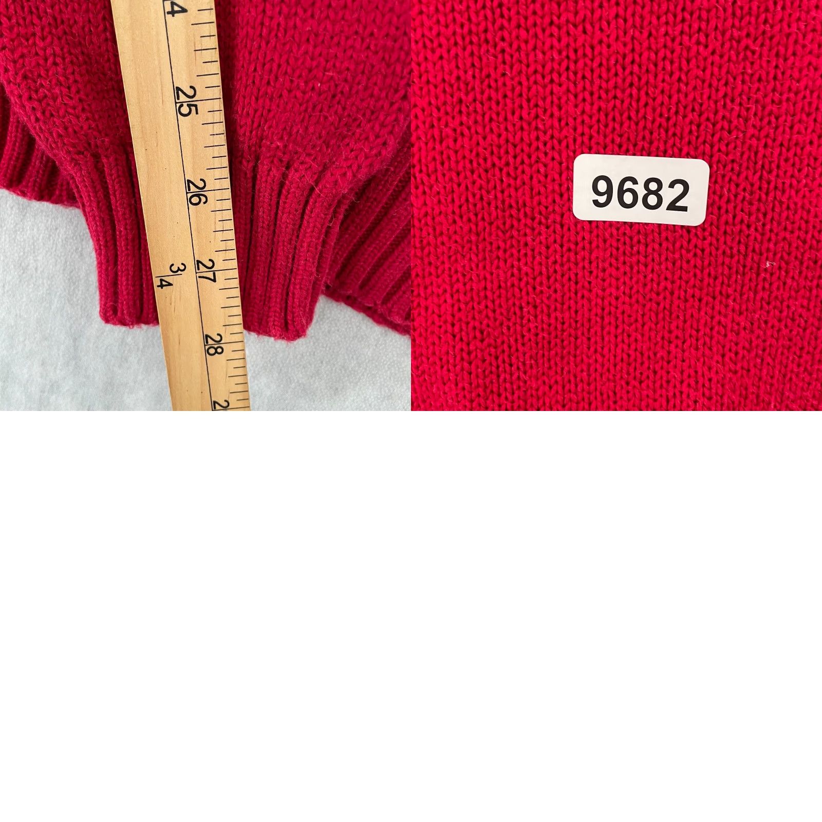 Polo Ralph Lauren VINTAGE Polo Ralph Lauren Sweater Adult XL Red Knit Pullover Long Sleeve Mens Size US XL / EU 56 / 4 - 8 Thumbnail
