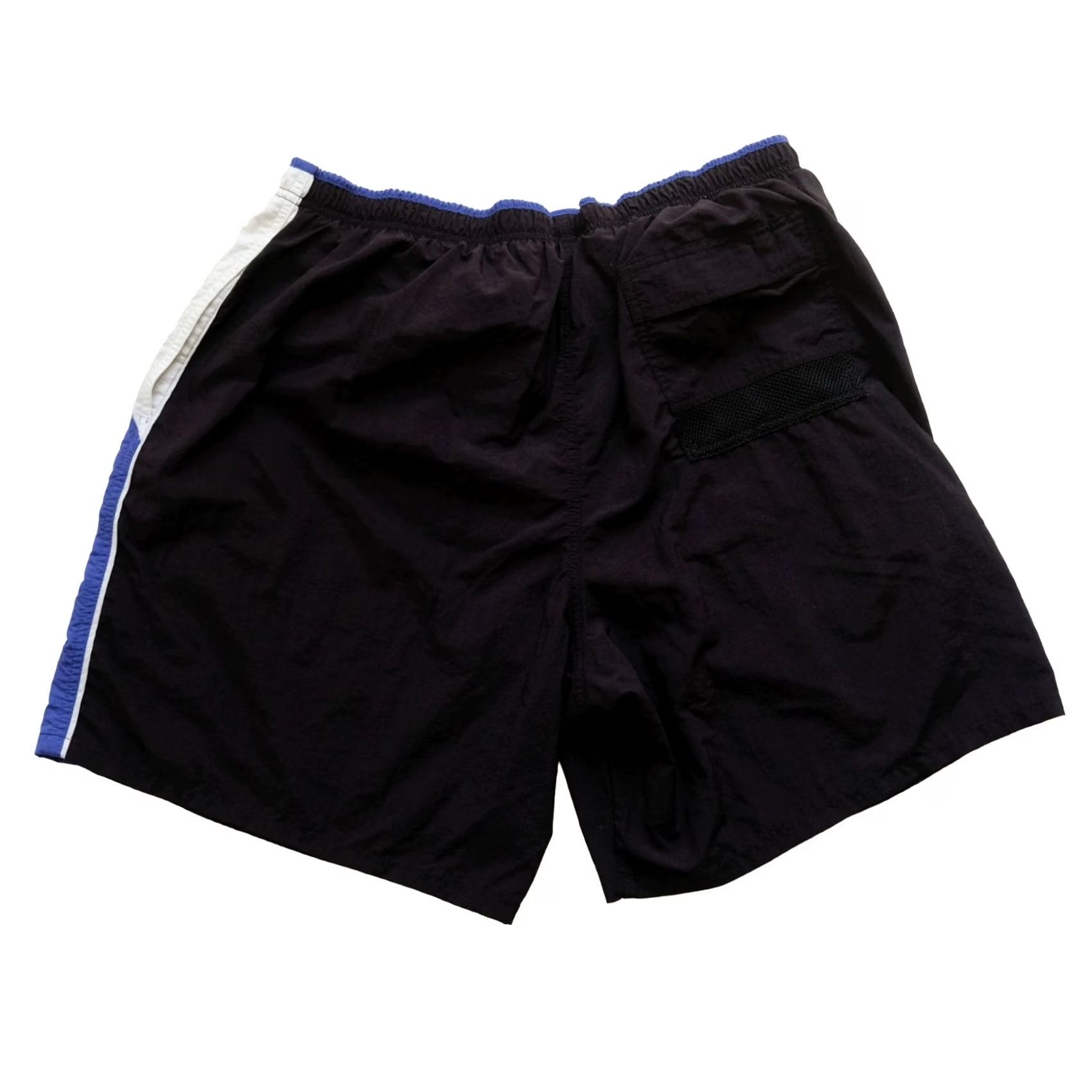 Speedo VINTAGE Speedo SWIM Trunks Bottom XL Men 90s 9" 32" Waist 100% Nylon Black Blue Pockets Drawstring Lined Shorts Size US 36 / EU 52 - 3 Thumbnail