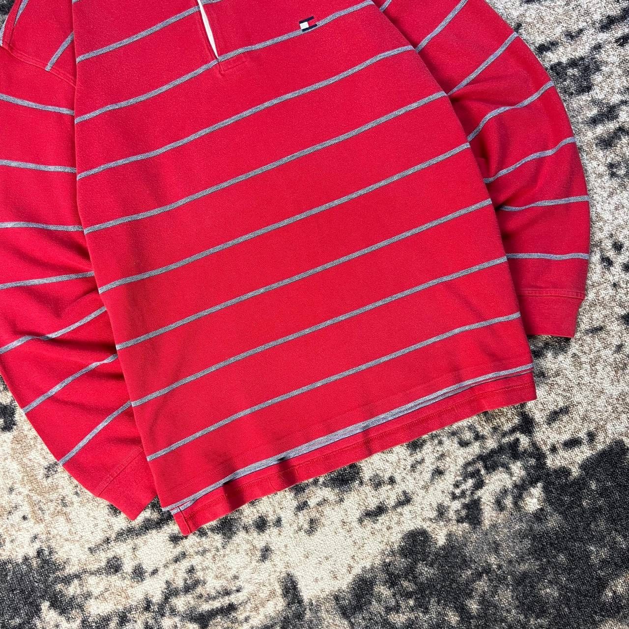 Tommy Hilfiger Tommy Hilfiger Vintage Y2K Striped Rugby Longsleeve Size US L / EU 52-54 / 3 - 3 Thumbnail