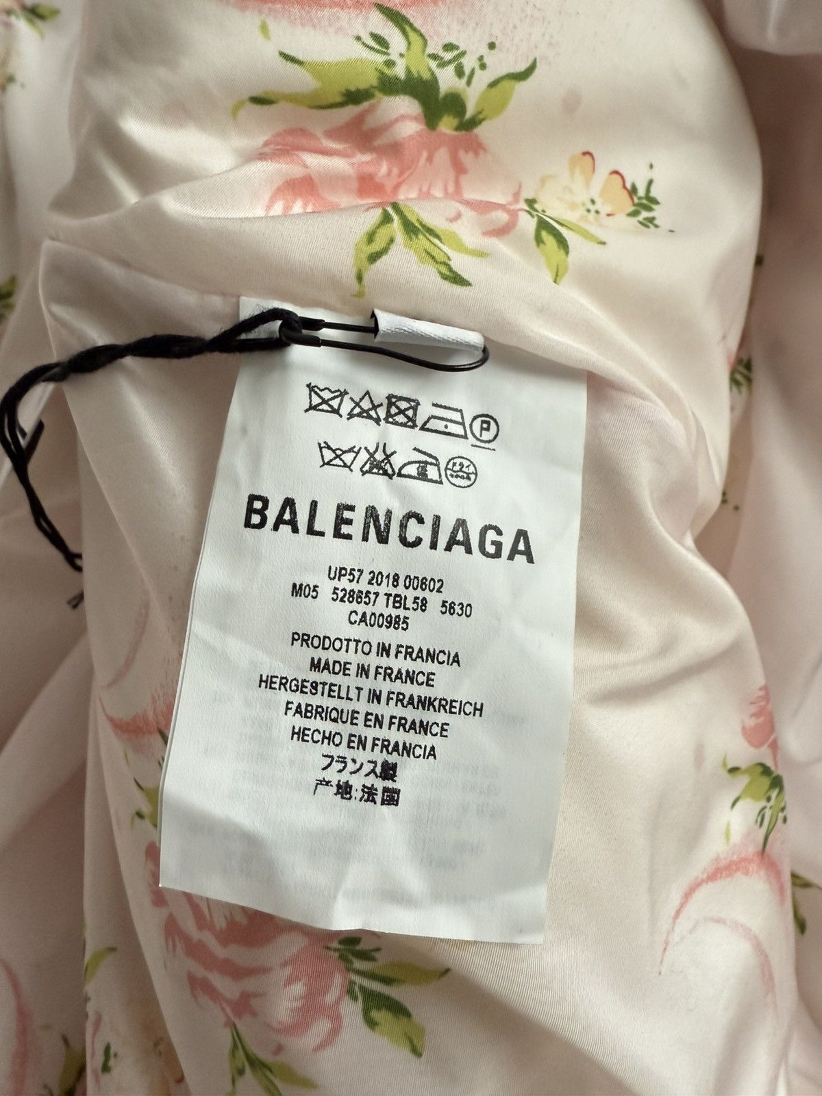 Balenciaga Balenciaga 2018 Floral Print Down Coat Size S / US 4 / IT 40 - 6 Thumbnail