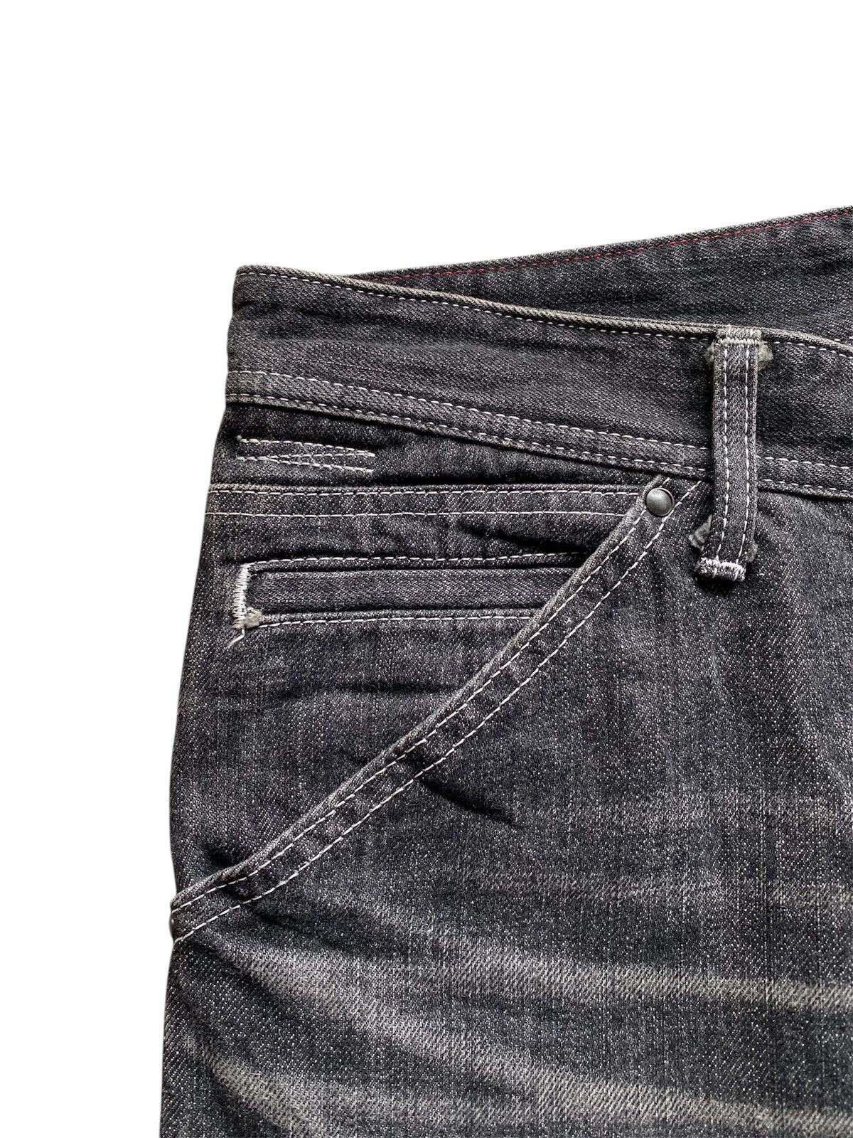 If Six Was Nine 💥Sick💥 Roen Wing Denim Flare Jeans Size US 31 - 8 Thumbnail