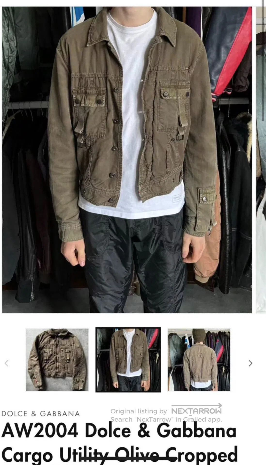 Dolce & Gabbana Dolce＆Gabbana 04aw Military Pocket Jacket| Size US L / EU 52-54 / 3 - 8 Thumbnail