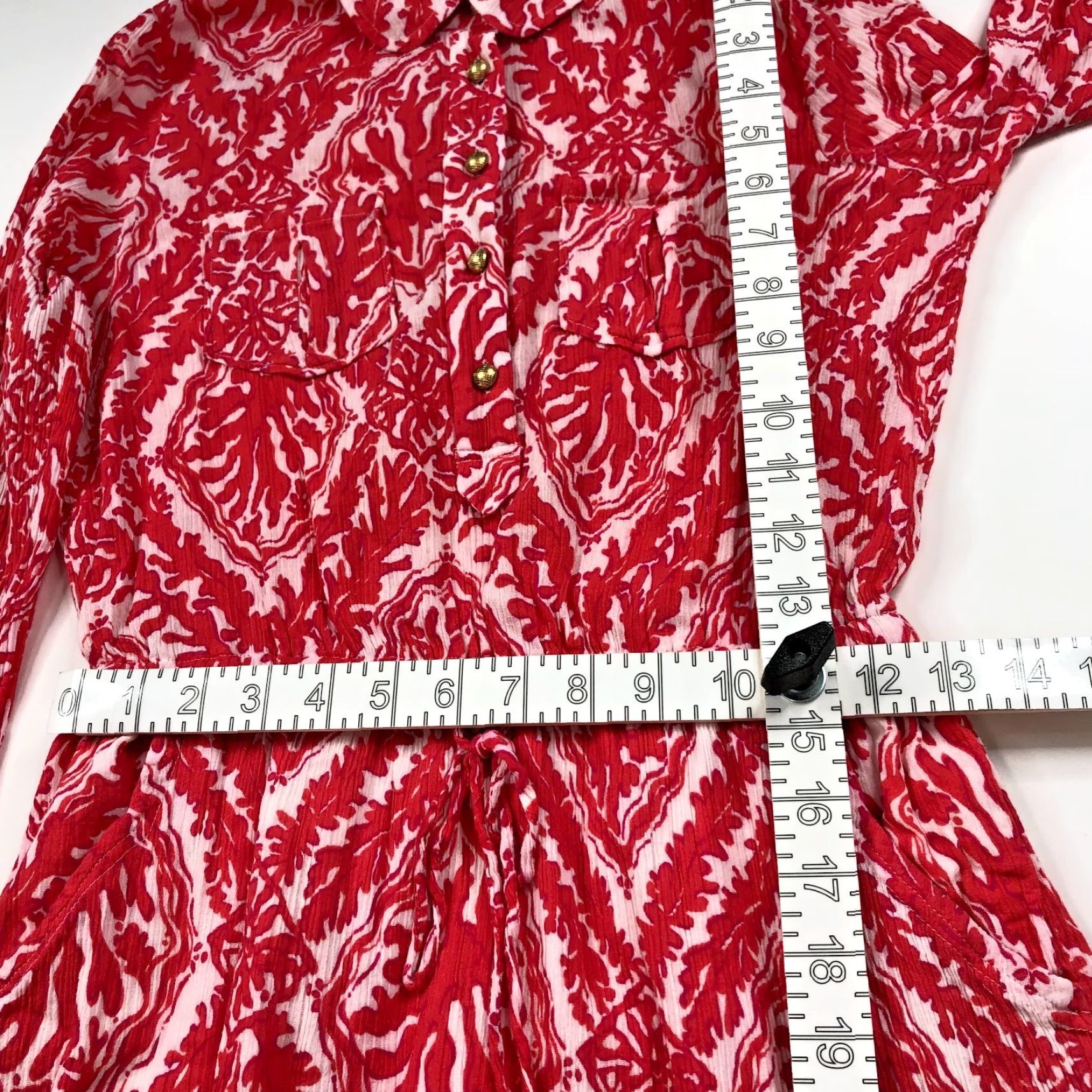 Lilly Pulitzer Lilly Pulitzer 4 Seersucker Textured Mini Above Knee Dress Pink Size S / US 4 / IT 40 - 7 Thumbnail