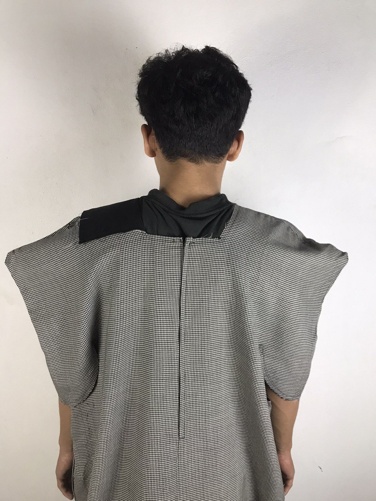 Comme des Garcons AD2013 Comme des Garçons Houndstooth Wool Sculptural Tabard Size S / US 4 / IT 40 - 8 Thumbnail