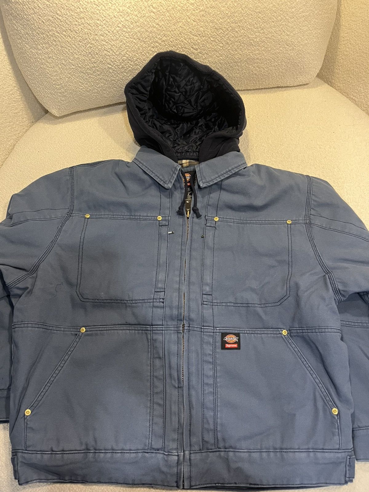 Dickies × Supreme Supreme Dickies Hooded Work Jacket Light Blue XL Size US XL / EU 56 / 4 - 5 Thumbnail
