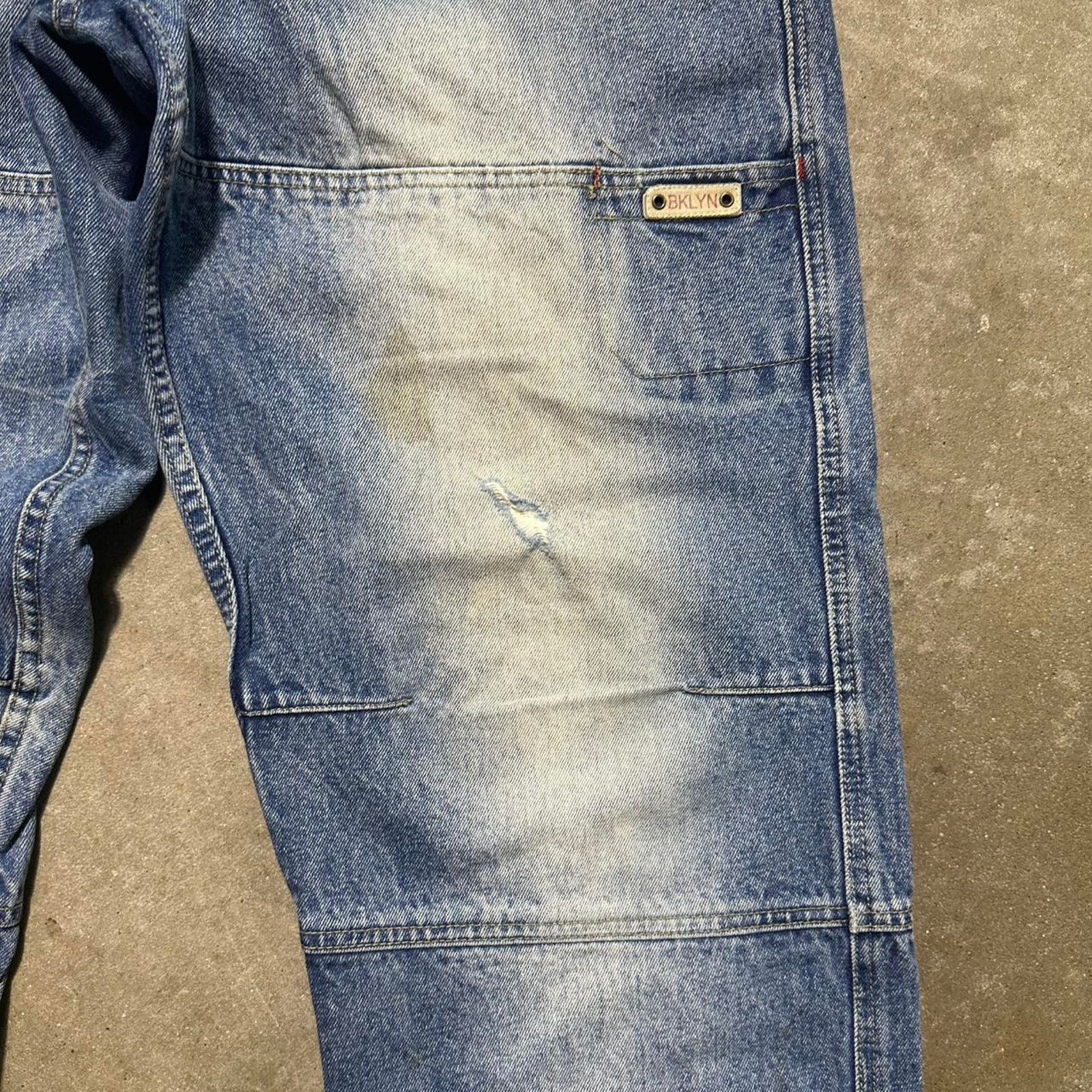 Brooklyn Xpress Vintage Y2K Brooklyn Express Double Knee Carpenter Jeans Size US 36 / EU 52 - 6 Thumbnail