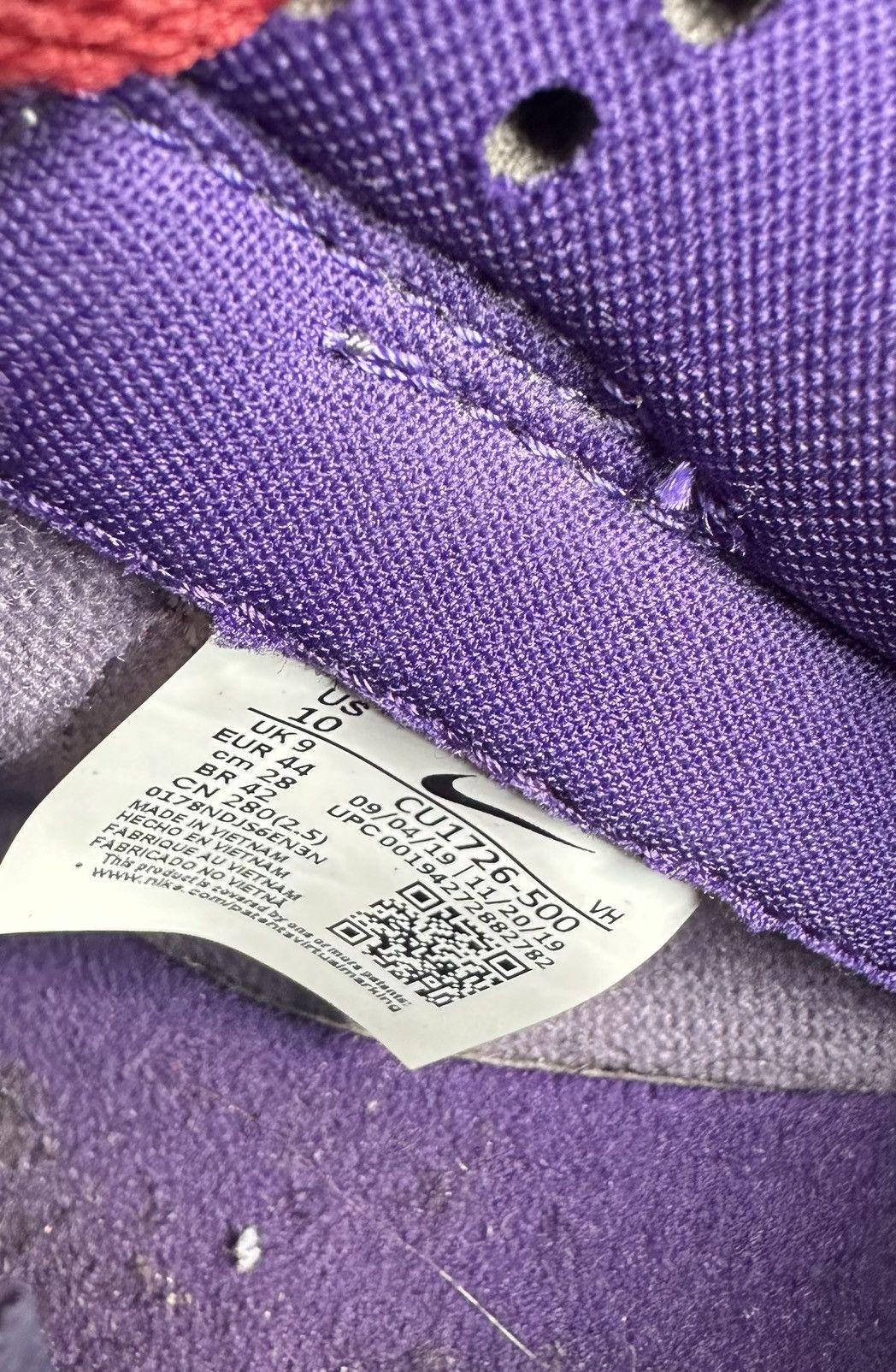 Nike × Vintage Nike dunk low plum Size US 10 / EU 43 - 8 Thumbnail