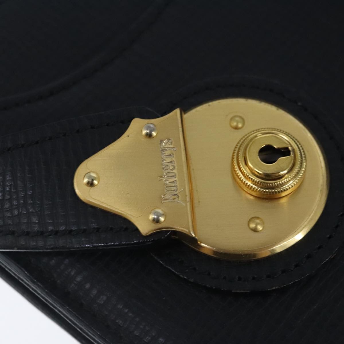 Burberry Burberry Business Bag Leather Black Gold Size ONE SIZE - 15 Thumbnail