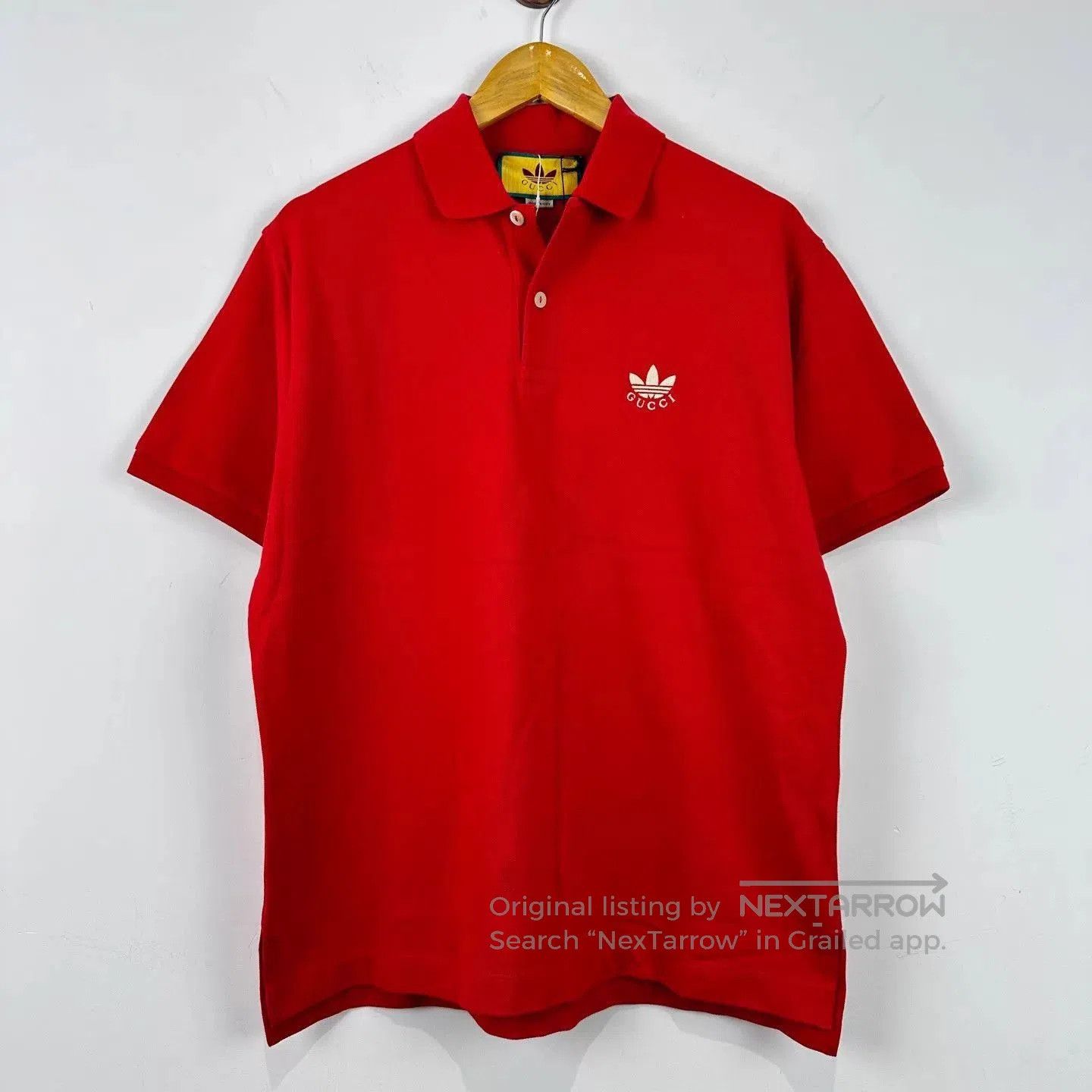 Gucci Red Short Sleeve Polo Shirt. Size US M / EU 48-50 / 2 - 1 Thumbnail