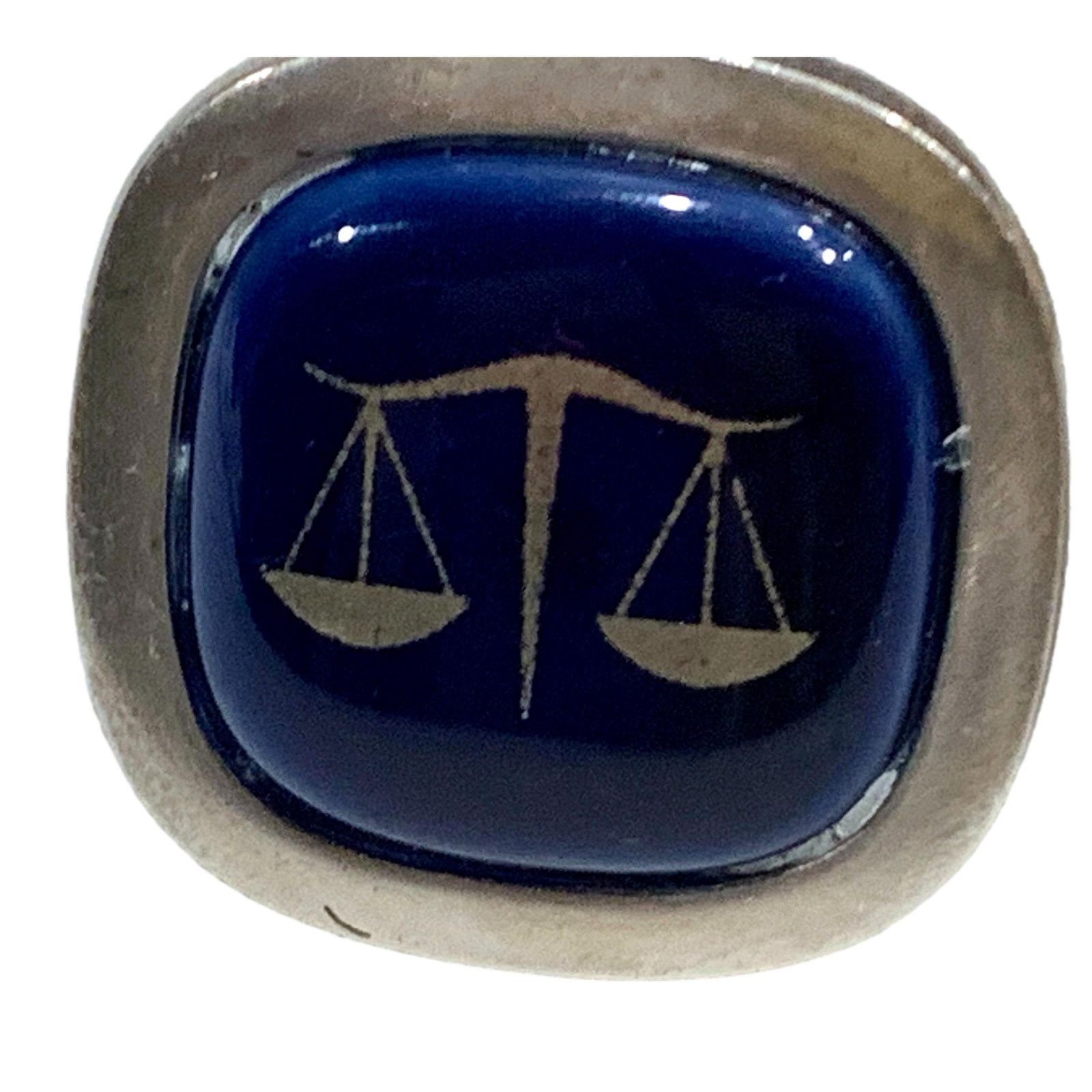 Vintage Hermann Siersbol Mid Century Sterling Silver Cufflinks LIBRA Size ONE SIZE - 5 Thumbnail