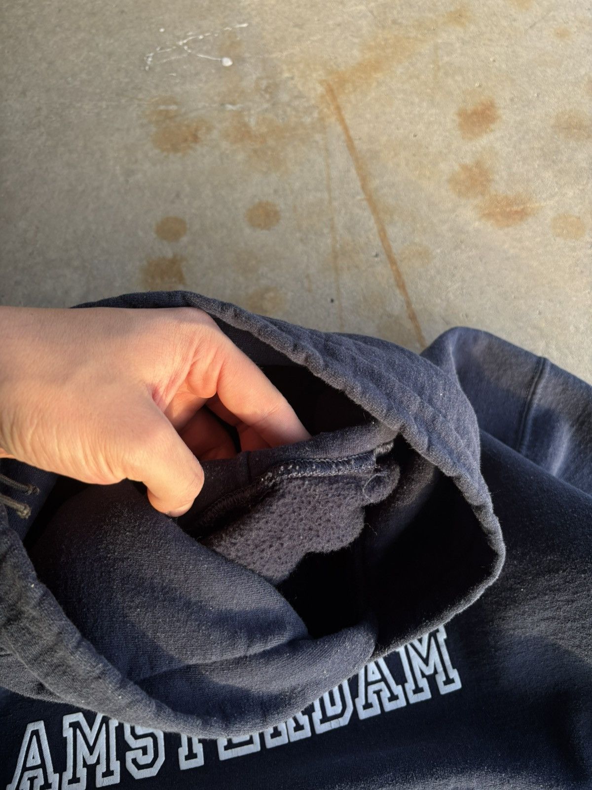 Other Vintage Faded University Of Amsterdam Boxy College Hoodie Size US L / EU 52-54 / 3 - 6 Thumbnail