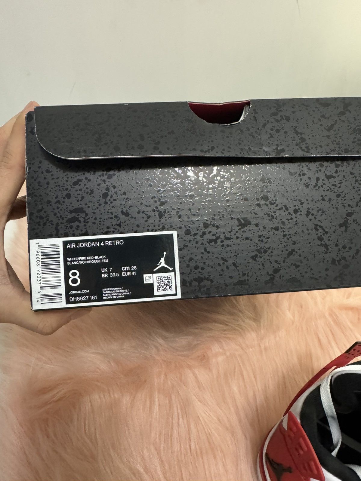 Jordan Brand Jordan 4 Retro Red Cement Size US 8 / EU 41 - 7 Thumbnail