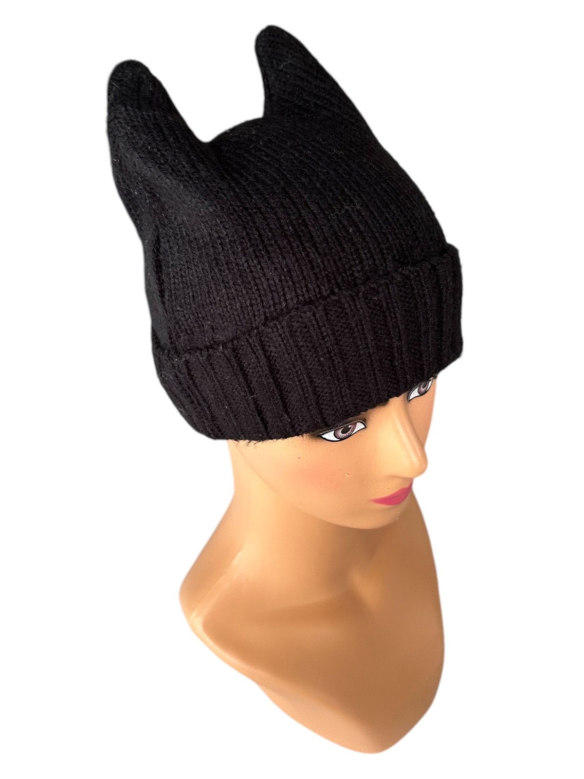 Japanese Brand × Kapital × Vintage Japanese Horn Devil Knitted Beanie Hats Size ONE SIZE - 2 Thumbnail