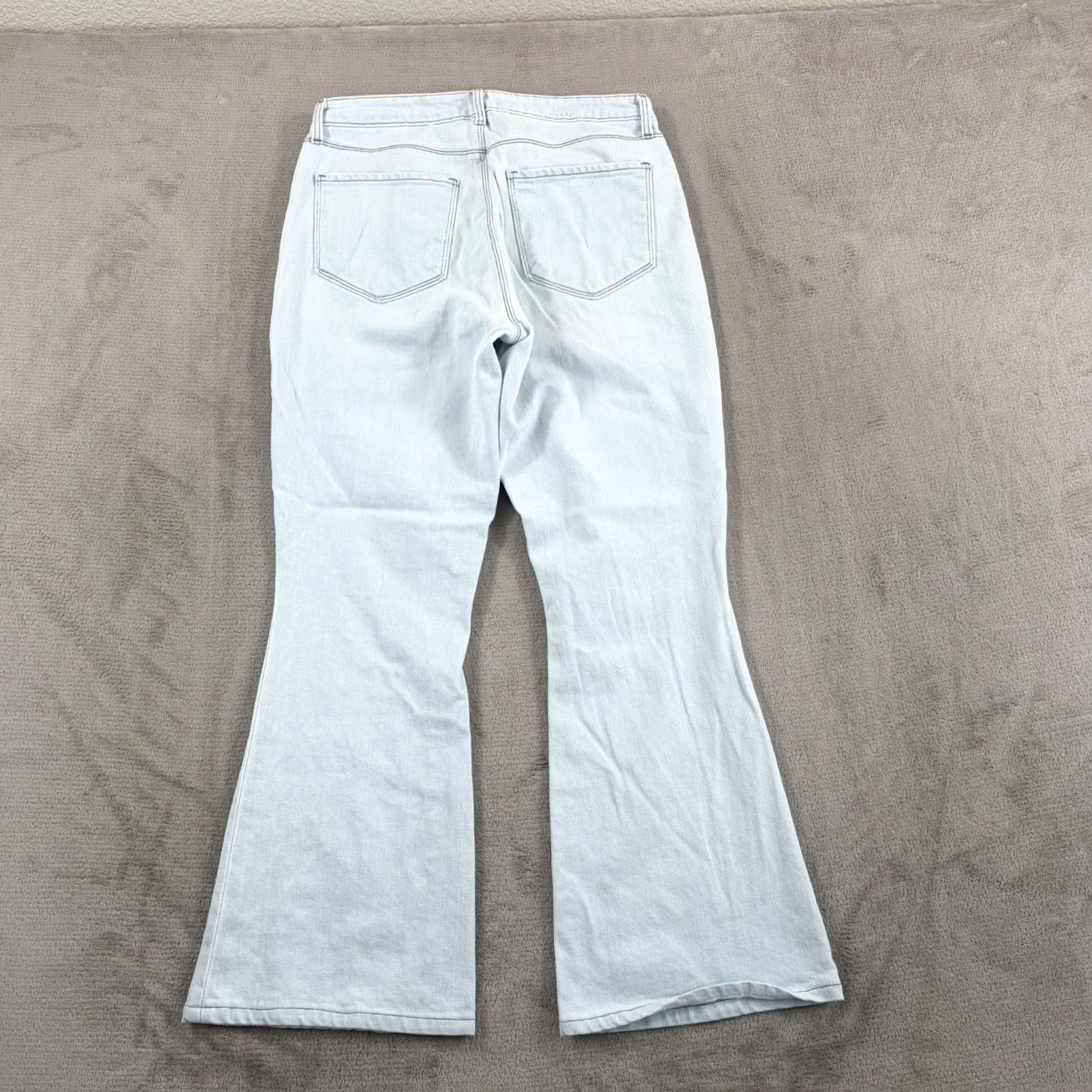L'AGENCE L'AGENCE Bell High Rise Flare Jeans Bleach Down Women 29 USA Denim Blue Size 29" - 6 Thumbnail