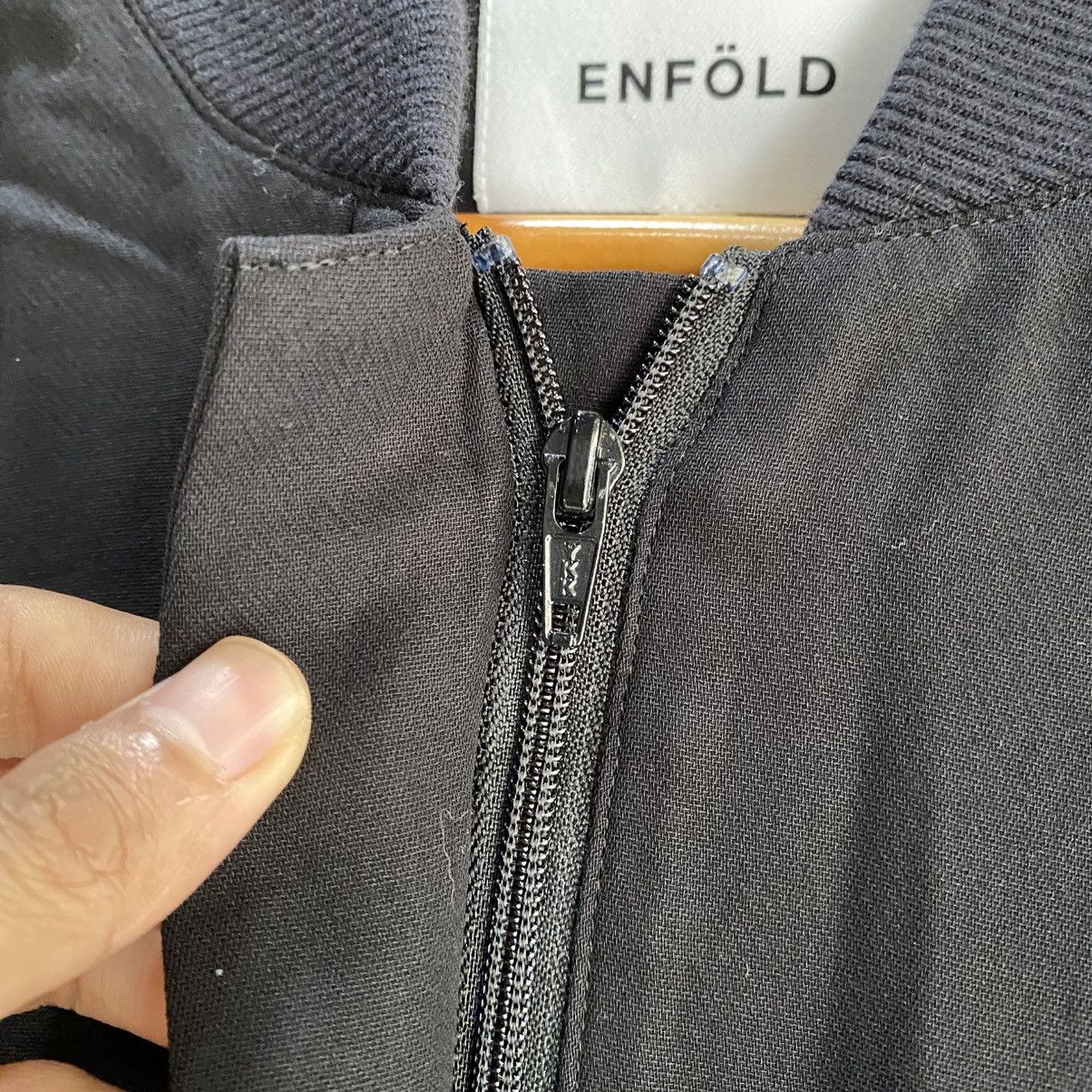 Japanese Brand ENFÖLD Black Bomber Oversized Ballon Jackets Size US XS / EU 42 / 0 - 12 Thumbnail