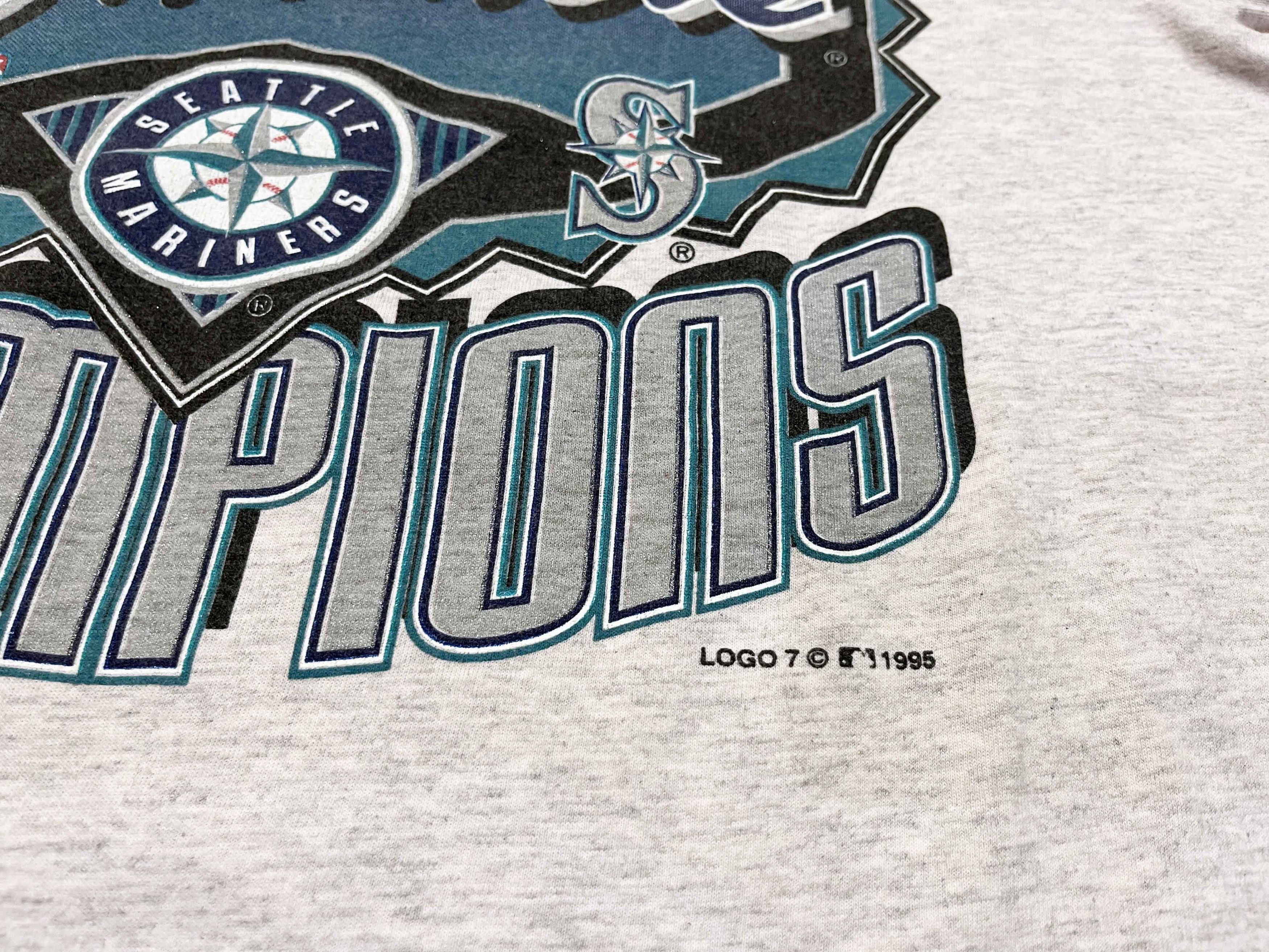 Logo 7 Vintage Logo 7 MLB 1995 Seattle Mariners Baseball T-Shirt Size US L / EU 52-54 / 3 - 4 Thumbnail