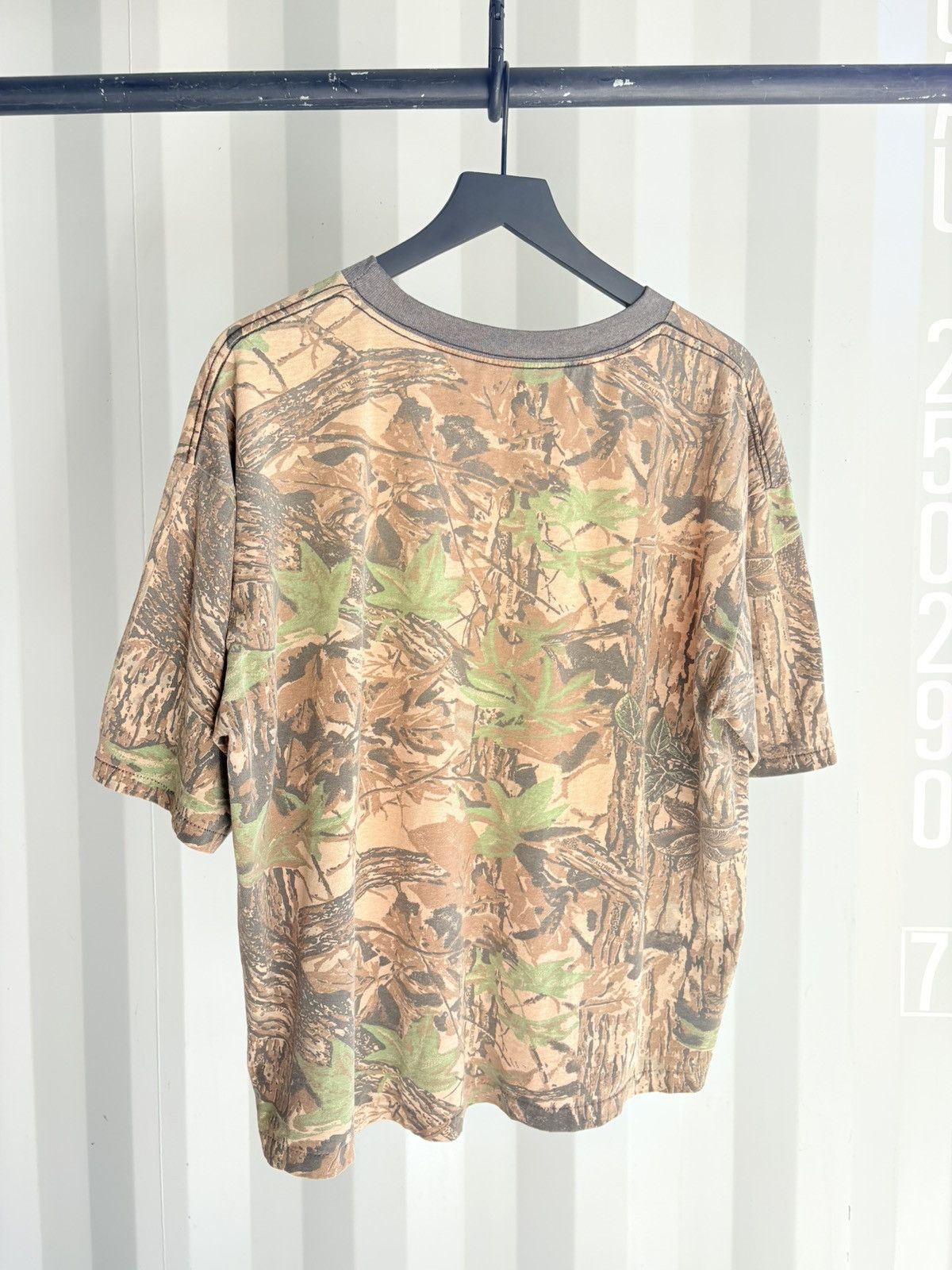 Vintage Thrashed Camo Sun Faded Distressed Shirt ERD GRUNGE Boxy Fit Size US XXL / EU 58 / 5 - 4 Thumbnail