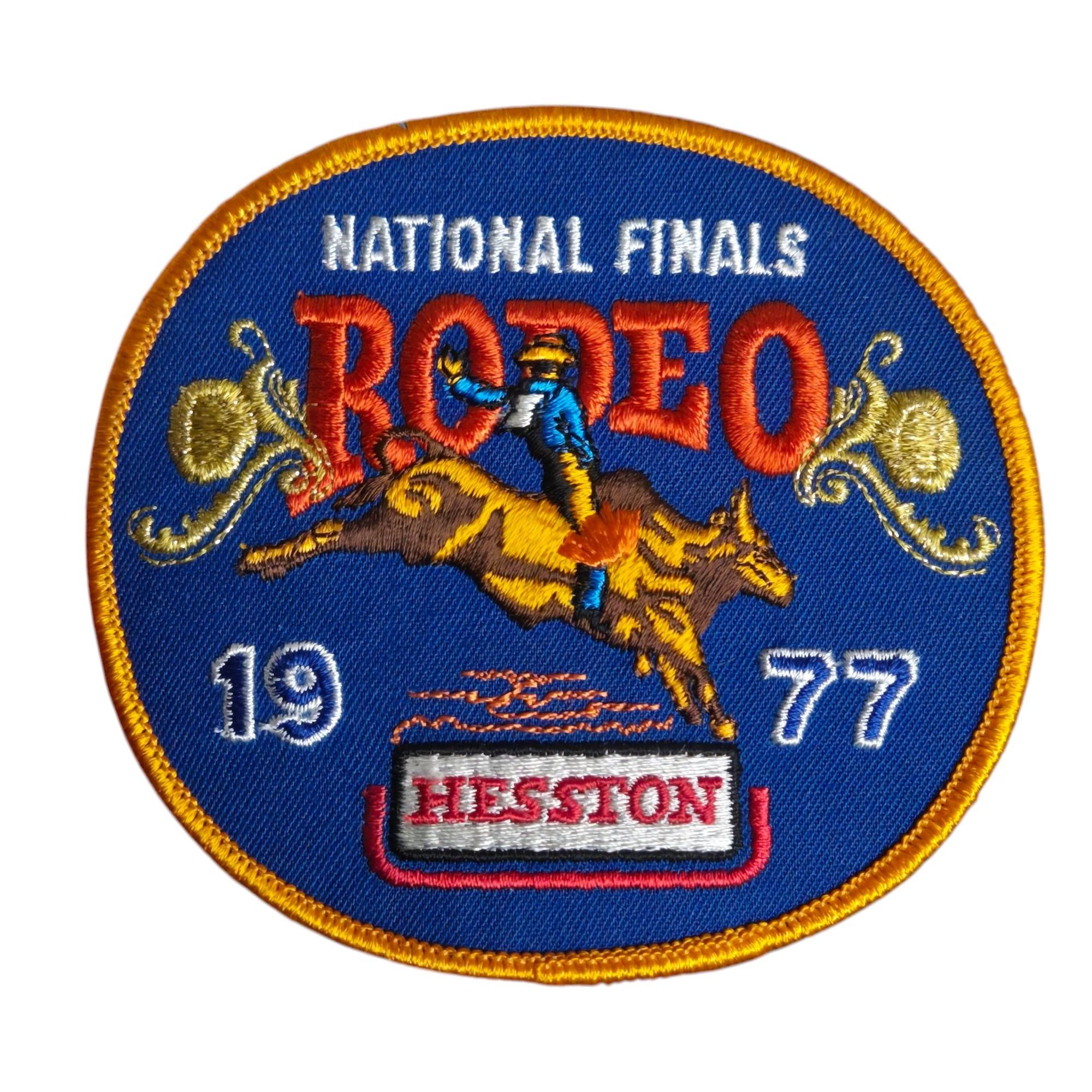 Other Vintage NFR Rodeo Patch National Finals 1977 Bull Rider Hess Size ONE SIZE - 1 Thumbnail