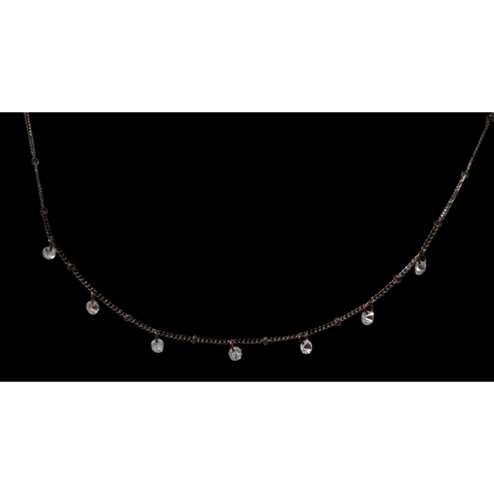 Other Icing Minimalist Sparkly Gemmed Silver Tone Necklace Size ONE SIZE - 3 Thumbnail