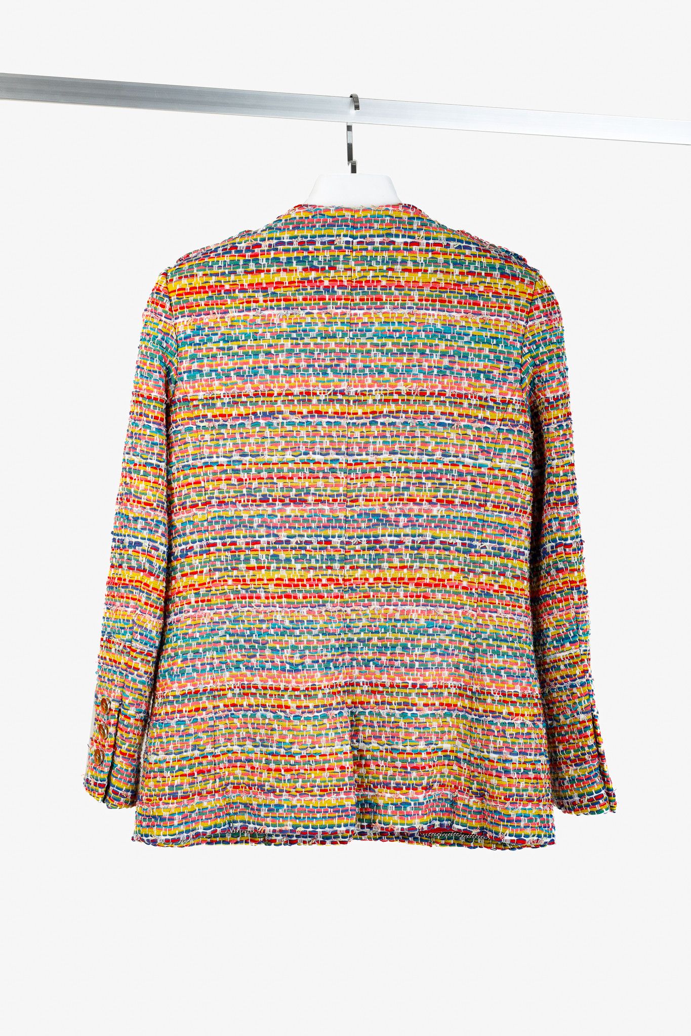Chanel Chanel Resort 2016 Multicolour-Tweed Single-Button Blazer Size S / US 4 / IT 40 - 2 Thumbnail