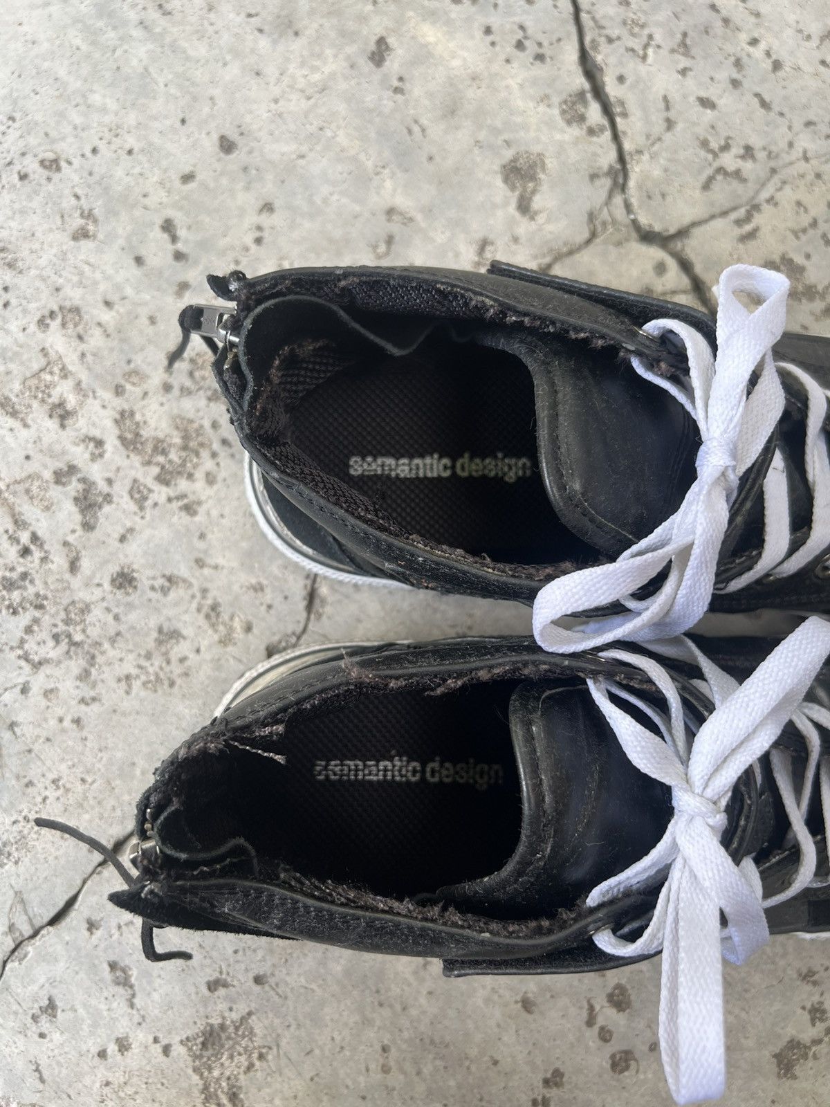 semanticdesign Semantic Design Sneakers Zip Up // Distressed Size US 9.5 / EU 42-43 - 5 Thumbnail