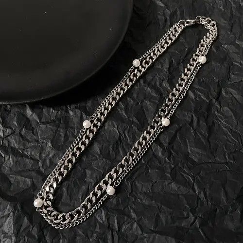 Other New Trend STEAL! Y2K Chains Necklace Chain Size ONE SIZE - 2 Thumbnail