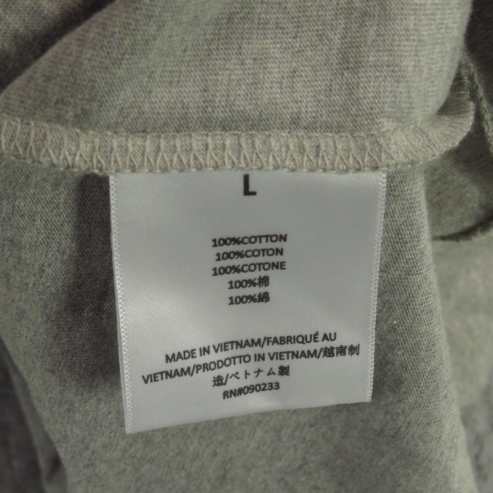 Fear of God Fear of God ESSENTIALS Shirt Mens Large Grey Crewneck Long Sleeve Tee Baggy FOG Size US L / EU 52-54 / 3 - 6 Thumbnail