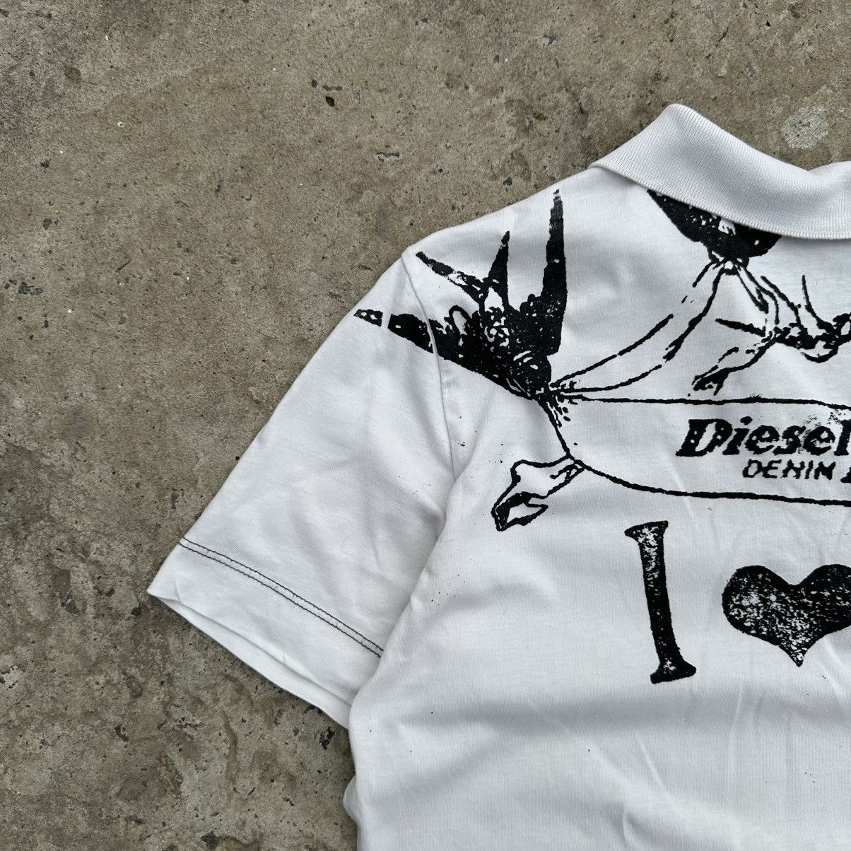 Diesel VTG Japanese Style Diesel Polo I Love Dirty Word Y2K Grunge Size US M / EU 48-50 / 2 - 3 Thumbnail