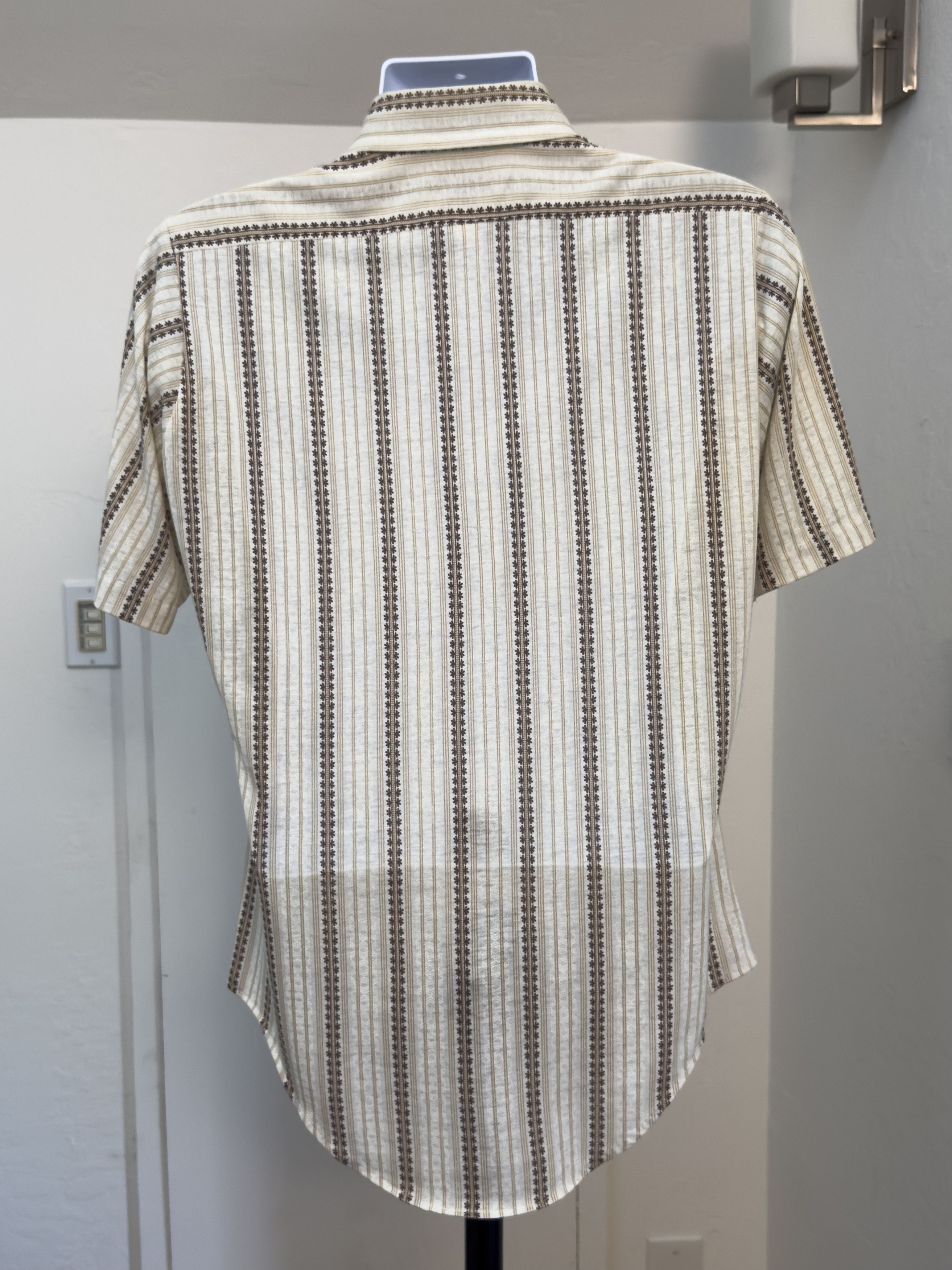 Other Vintage Arrow Knits 70s Striped Short Sleeve Button Up Shirt Size US M / EU 48-50 / 2 - 3 Thumbnail