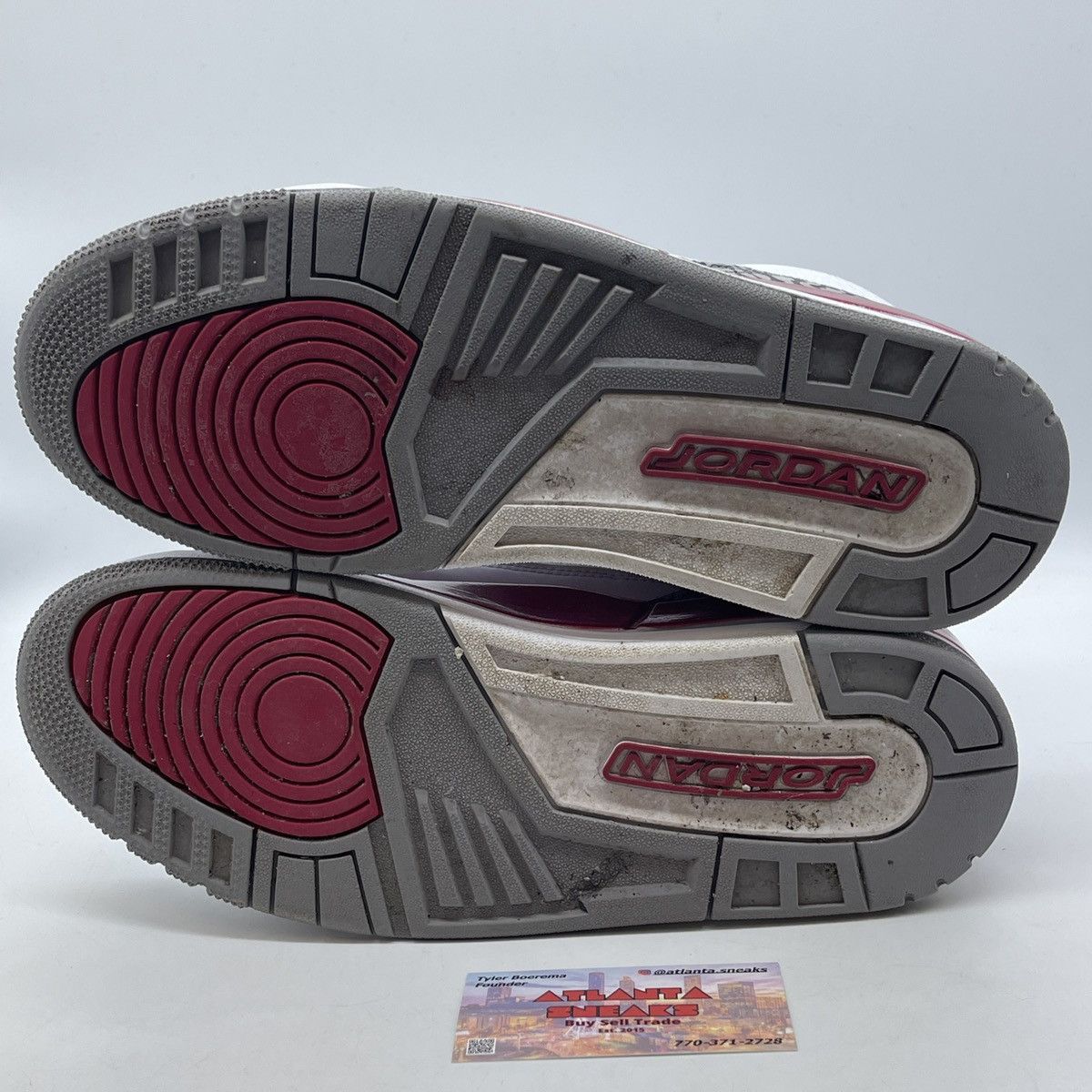 Jordan Brand Air Jordan 3 Cardinal Red Size US 10 / EU 43 - 7 Thumbnail