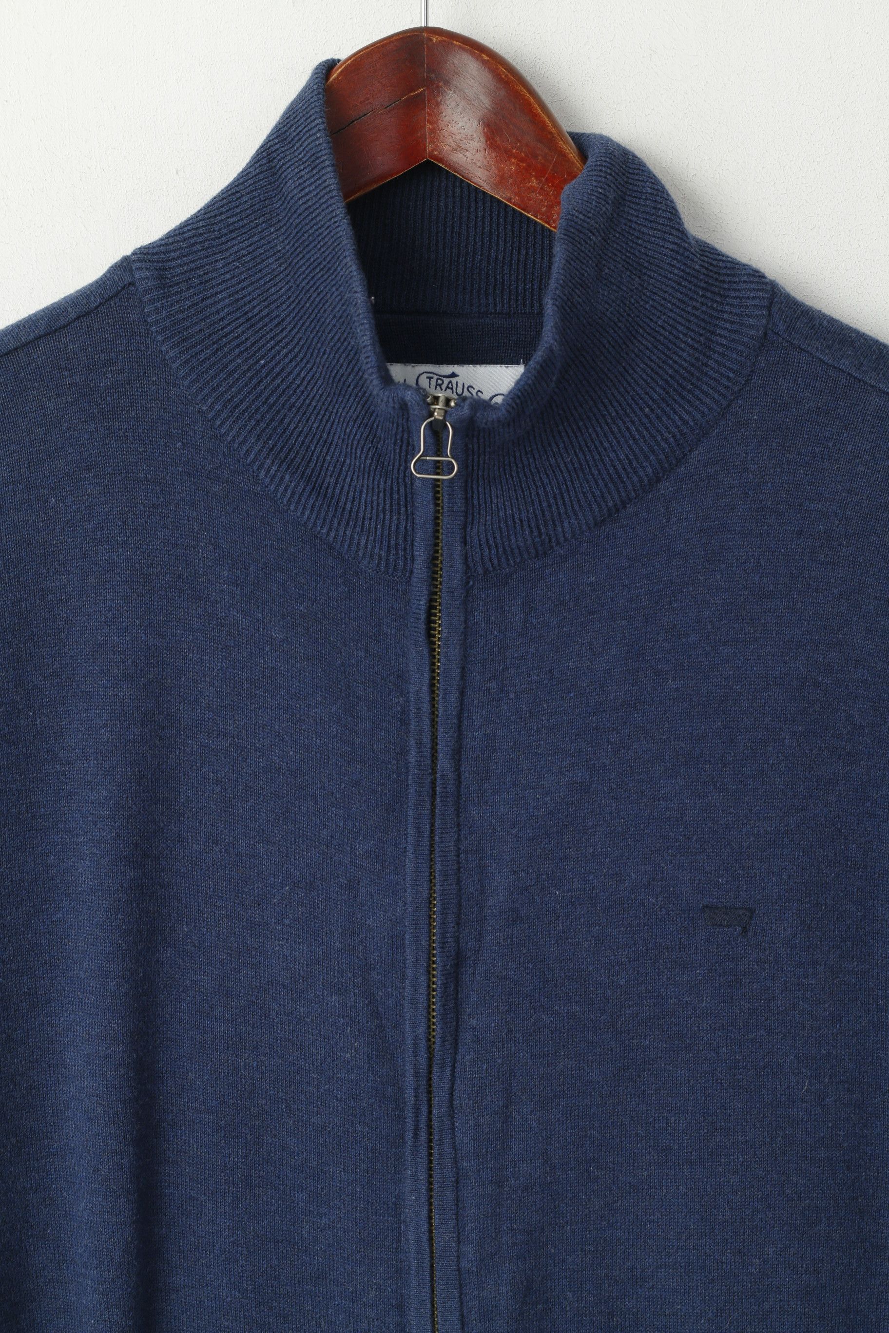 Levi's Levi's Men XL (L) Jumper Navy Cotton Knit 6609 Size US L / EU 52-54 / 3 - 3 Thumbnail