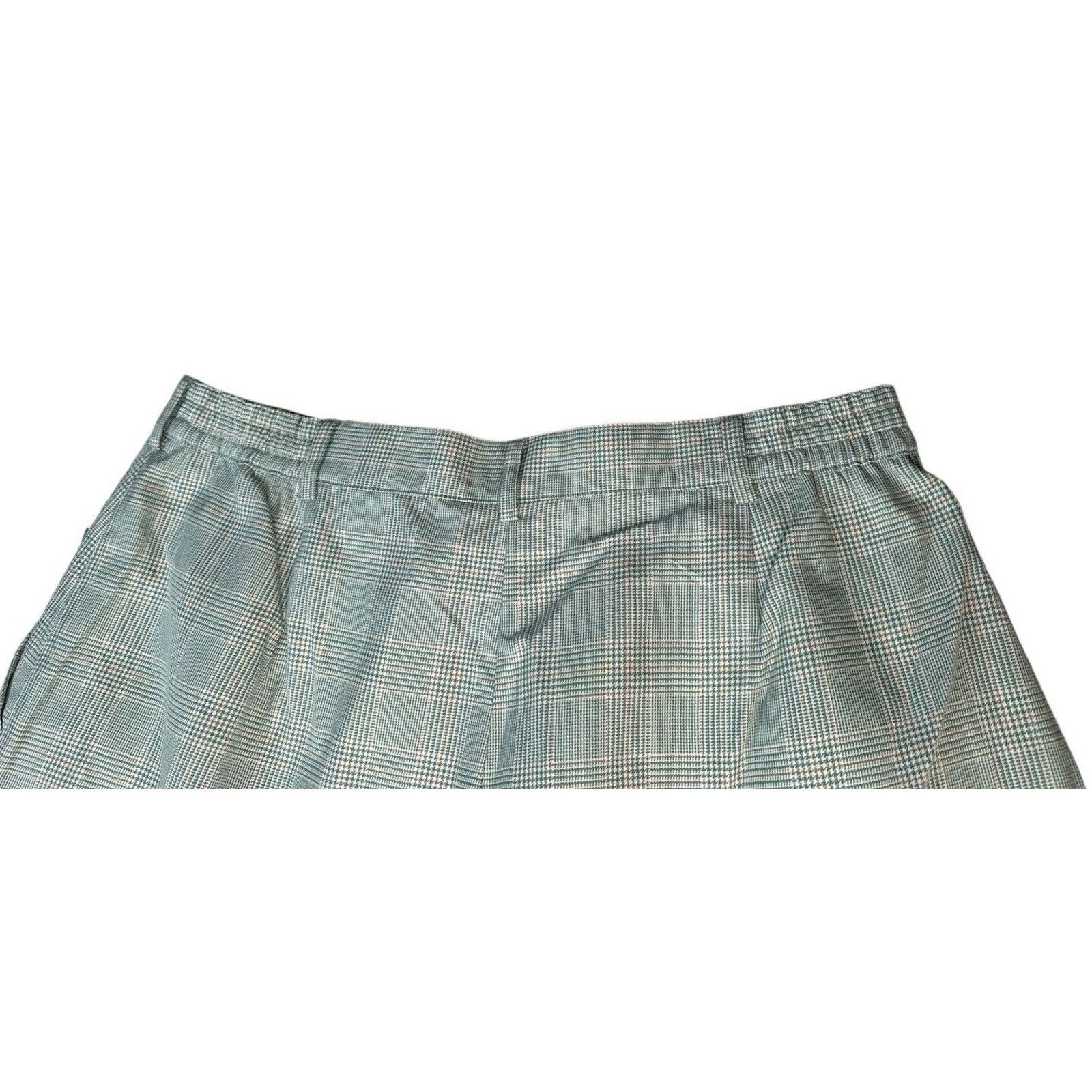 Other Vtg Tail Womens Plaid Pleated Retro Golf Shorts Green 18 Size 40" / US 18 - 8 Thumbnail