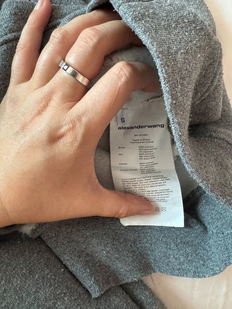 Alexander Wang Alexander Wang Gray Sparkle Sweatshirt- Size S / US 4 / IT 40 - 3 Thumbnail