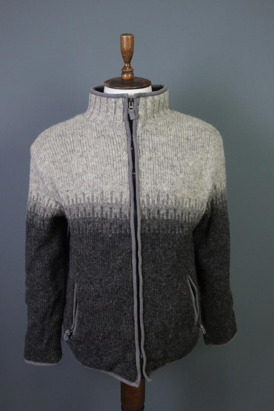 Designer Pachamama Grey / Brown Colorblock Full Zip Jacket Size M/L Size US L / EU 52-54 / 3 - 1 Thumbnail