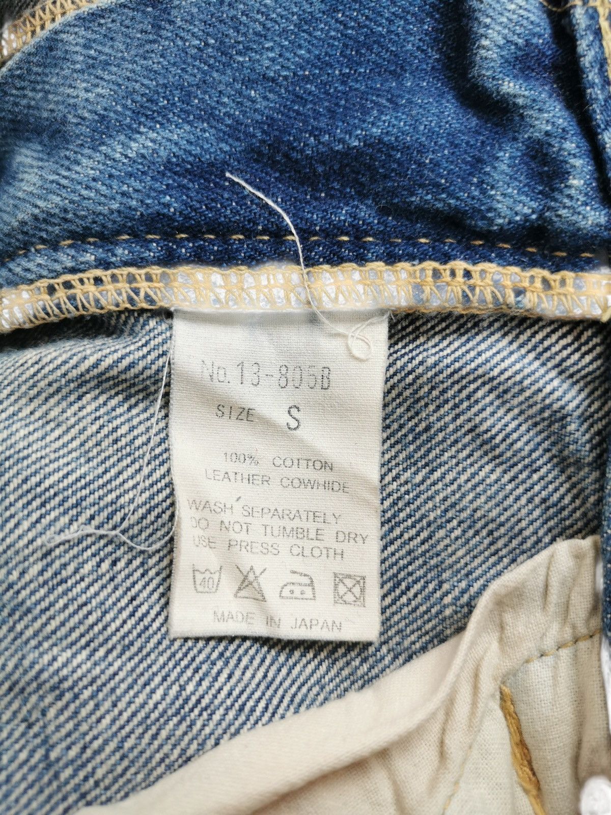 Vintage Dmg Selvedge Cropped Distressed Denim Jeans ♦️A864♦️ Size US 28 / EU 44 - 12 Thumbnail