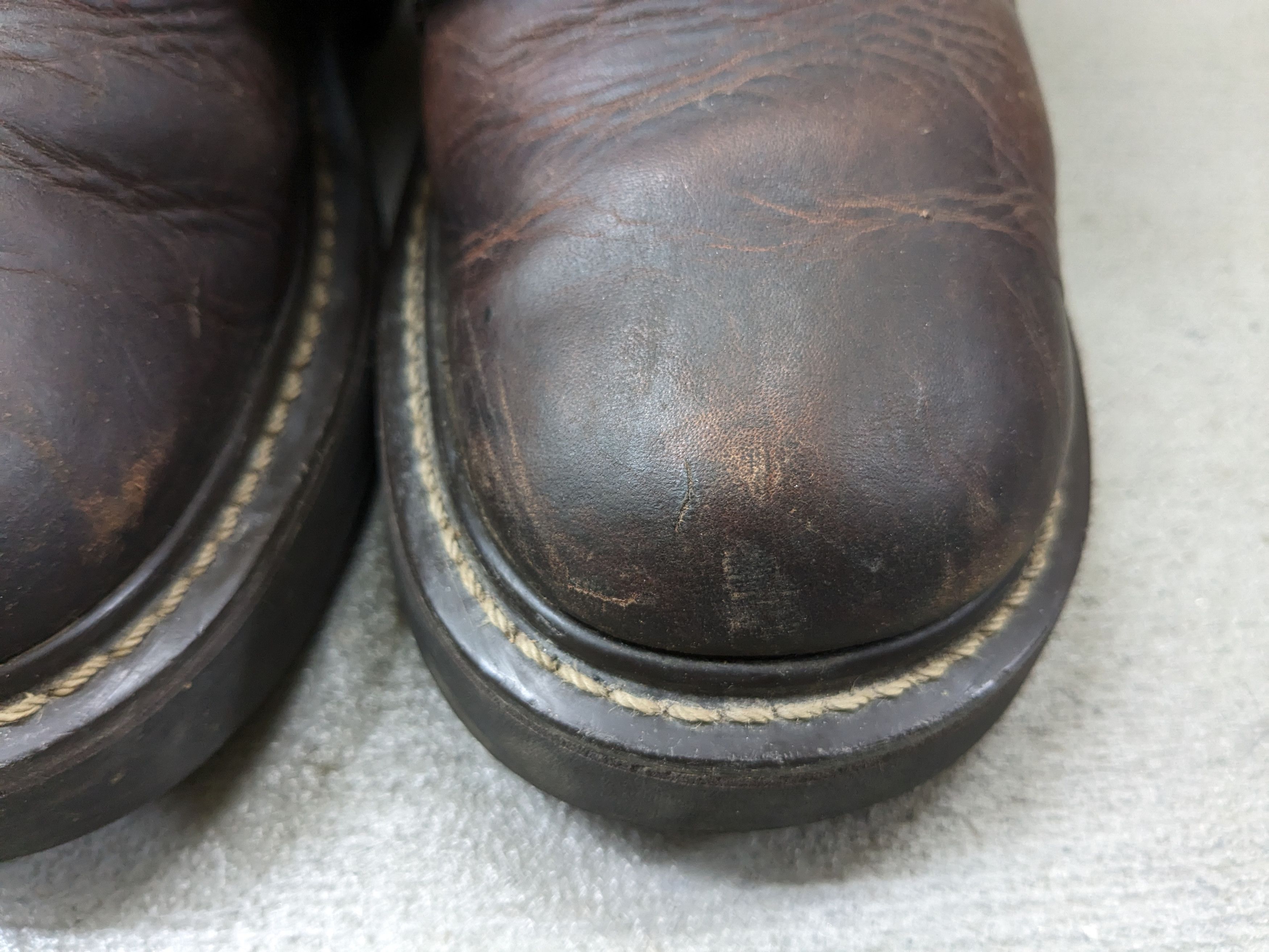 Genuine Leather American Eagle Boots Brown 7.5 Leather Chunky Rubber Y2K Size US 7.5 / EU 40-41 - 2 Thumbnail
