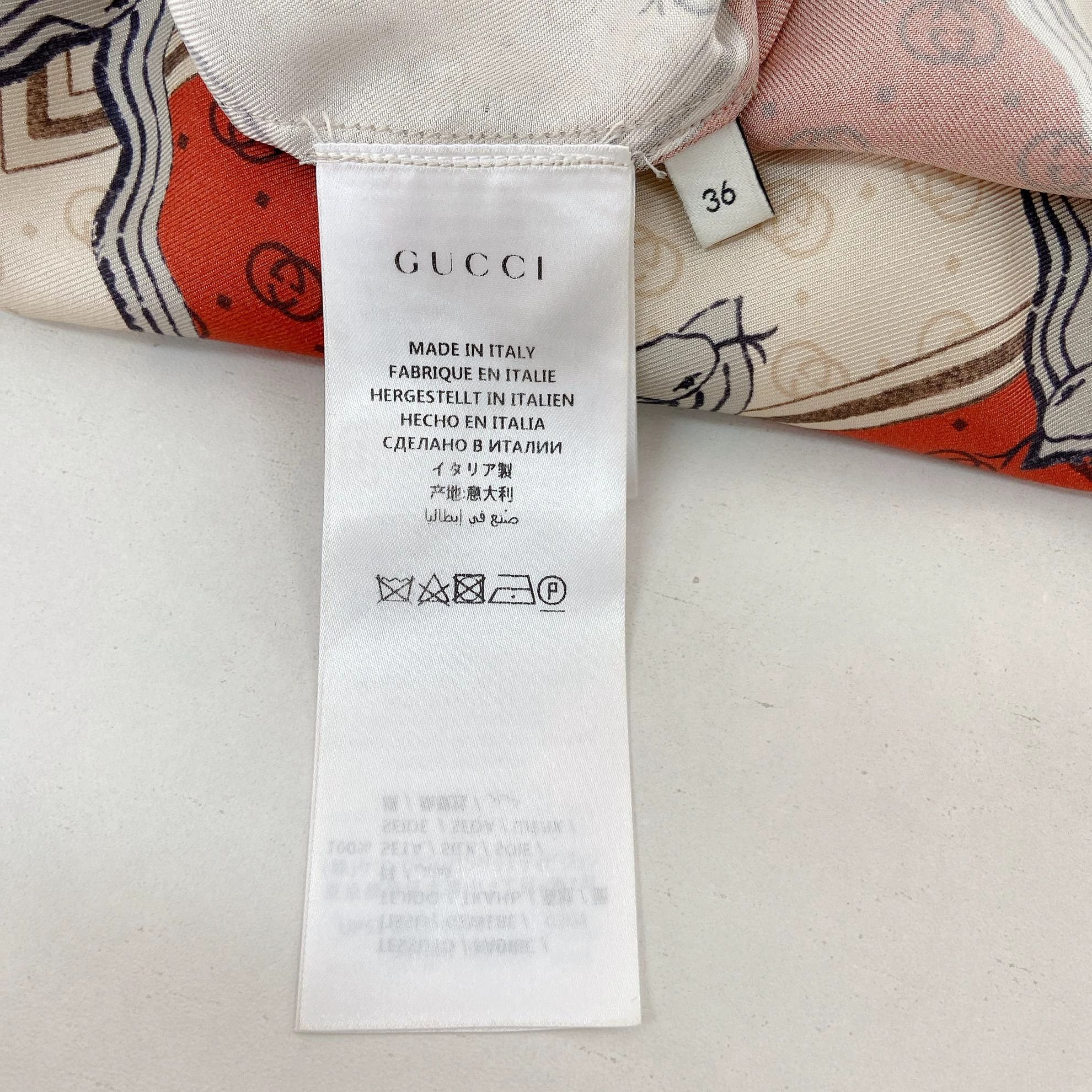 Gucci Gucci women's color blocked silk shirt 36 Size XS / US 0-2 / IT 36-38 - 6 Thumbnail