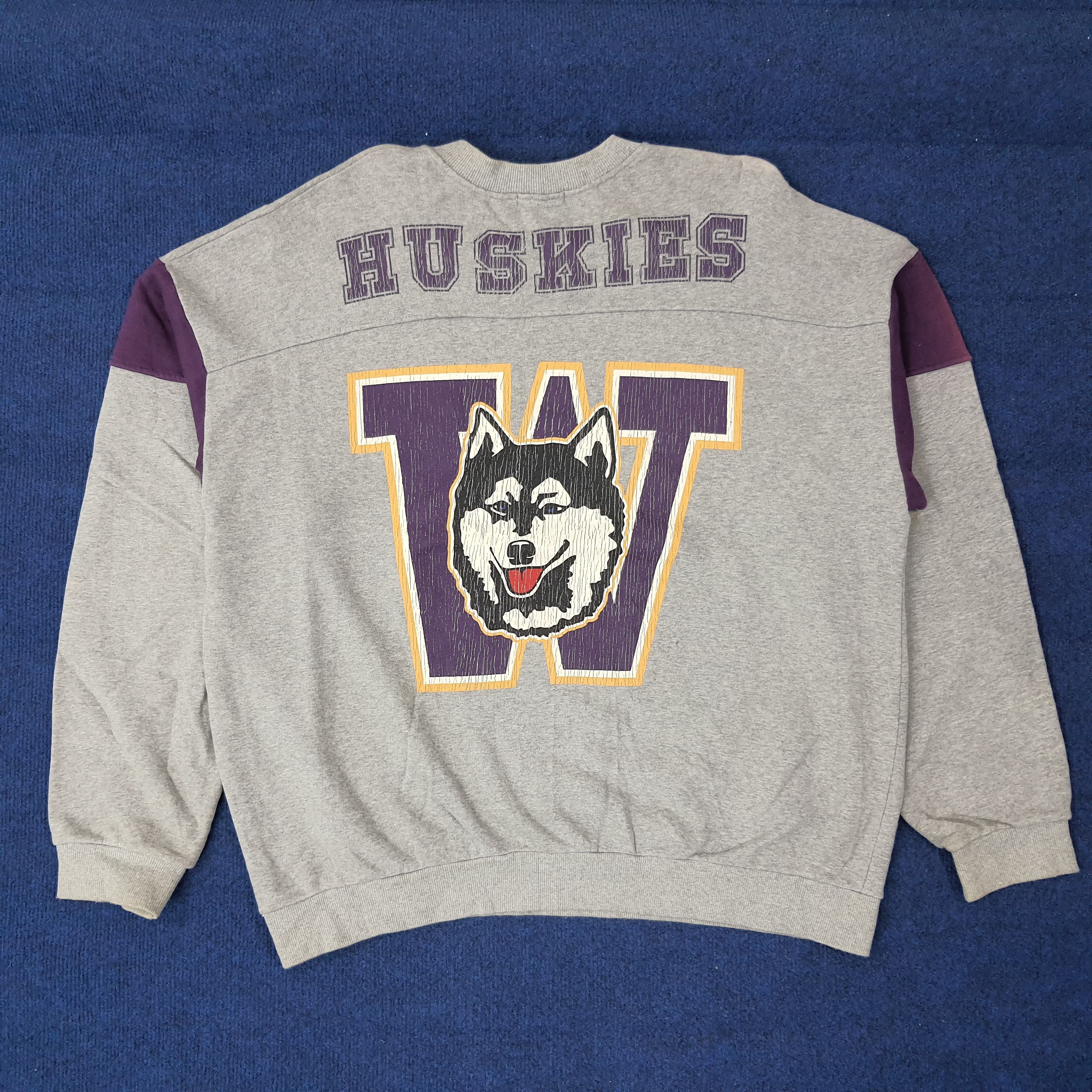Vintage Vintage Washington Huskies Football Team Sweatshirt C262N4 Size US XL / EU 56 / 4 - 1 Thumbnail