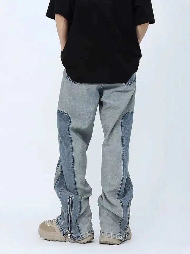 Denime × Vintage Kanye Y2K Streetwear Washed Baggy Stacked Jeans Pants Size US 30 / EU 46 - 3 Thumbnail