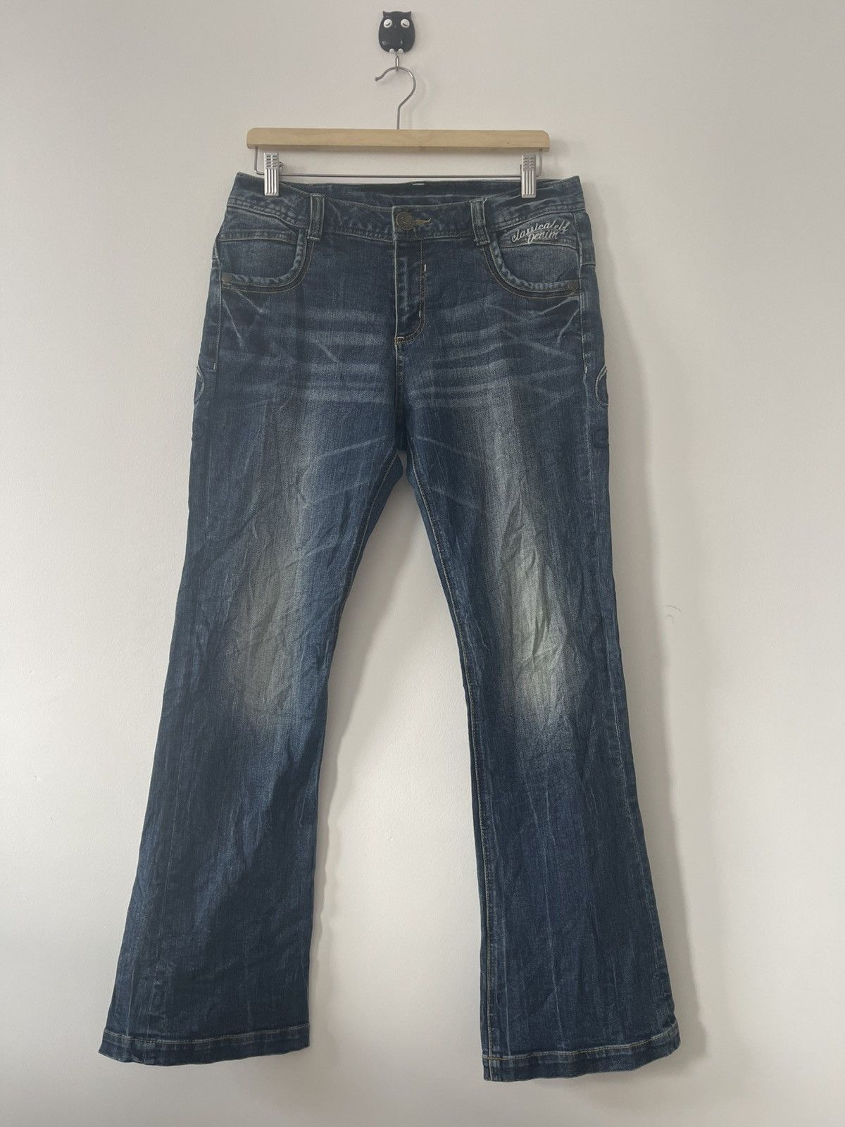 14th Addiction Rare Vintage CLASSICAL ELF Wings of Butterfly Flare Denim Size US 32 / EU 48 - 9 Thumbnail