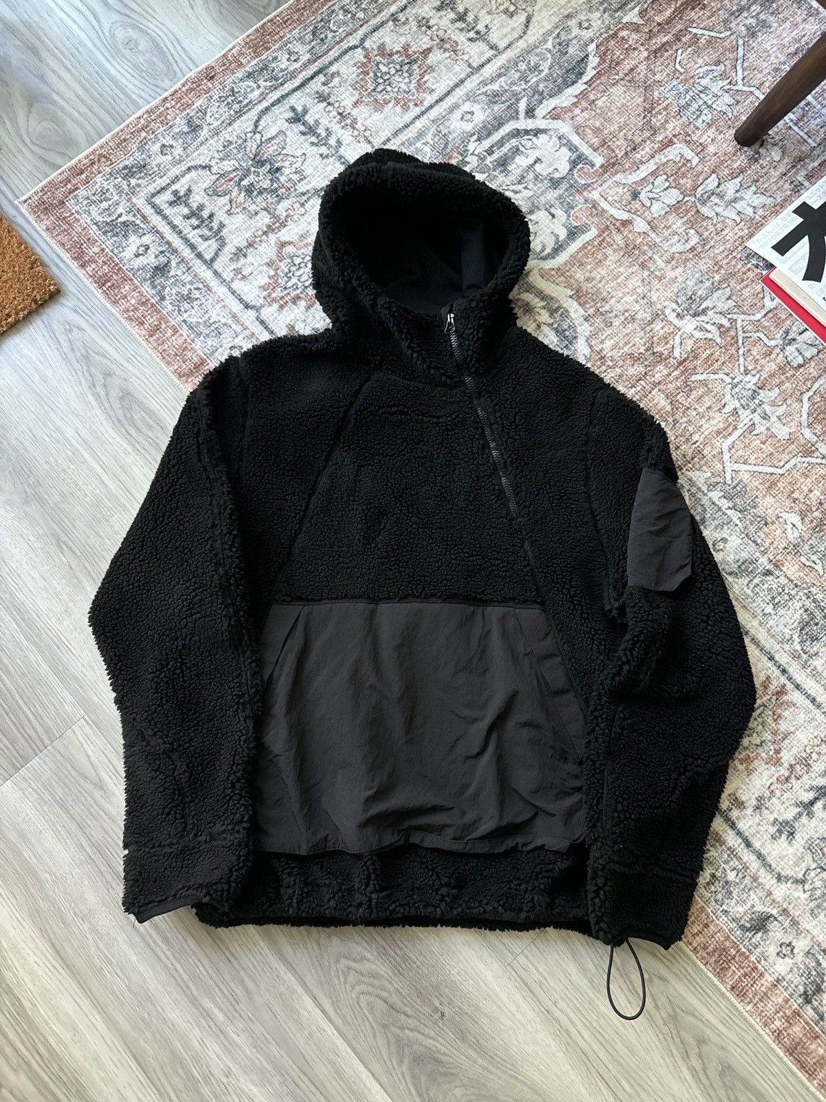 Maharishi Asymmetric Hooded Pullover Fleece Size US M / EU 48-50 / 2 - 1 Thumbnail