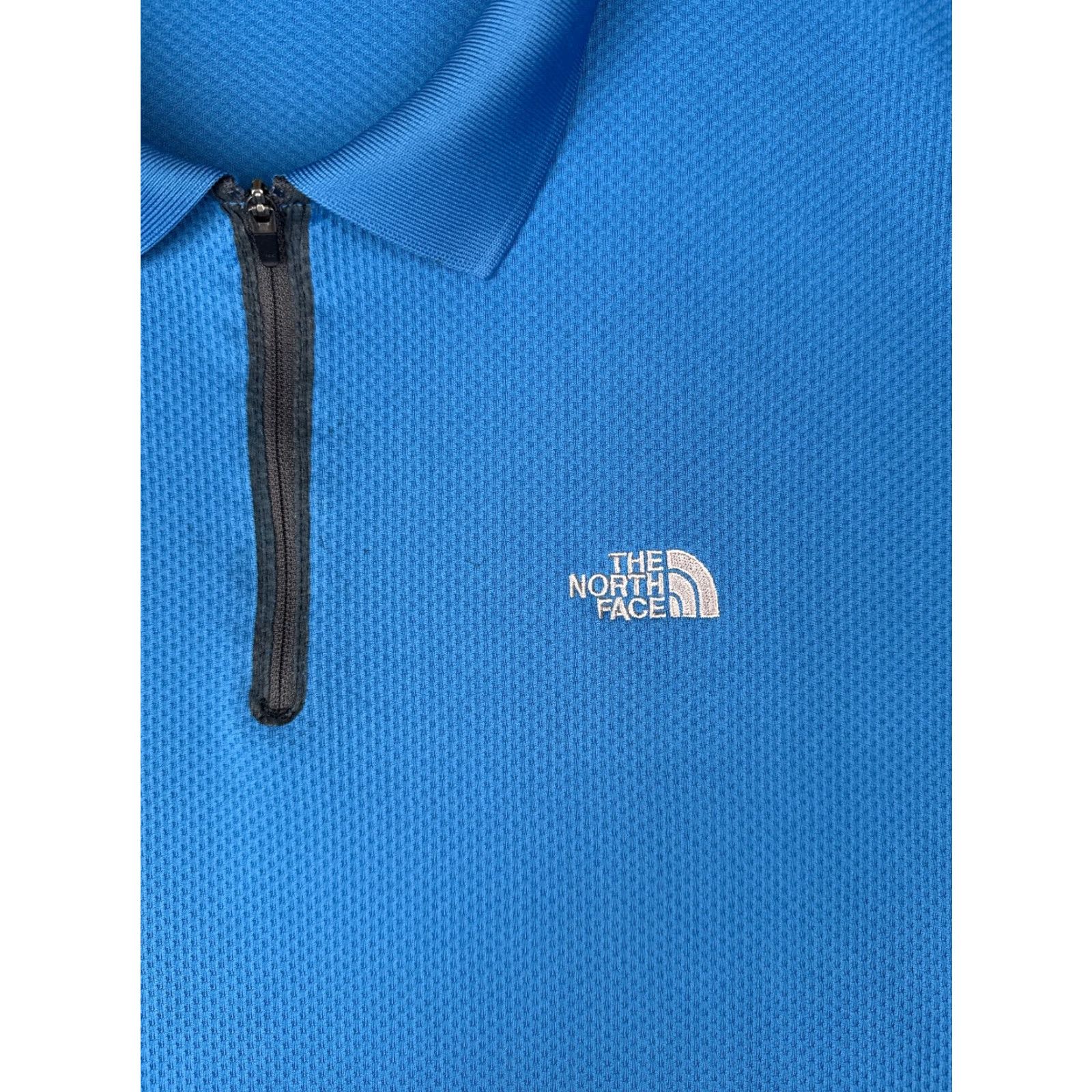The North Face The North Face Polo Shirt Men XL Blue 100% Poly Polyester Vaporwick Breathable All Seasons Polo Shirt Logo Embroidered Zip Vaporwick Regular Fit Size US XL / EU 56 / 4 - 6 Thumbnail