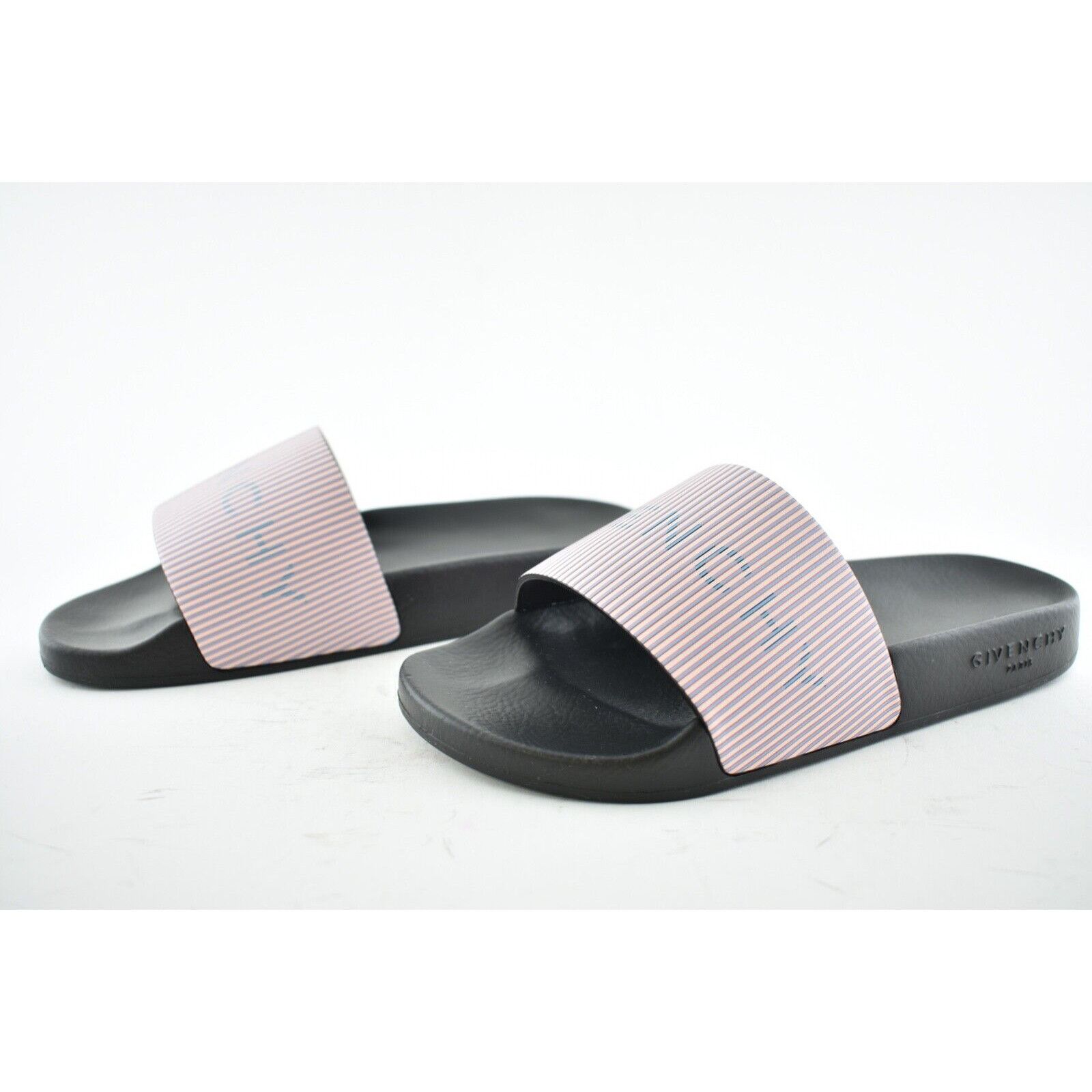 Givenchy Givenchy Paris Black Pink Metallic Logo Slide On Pool Sandal Size US 6 / IT 36 - 9 Thumbnail